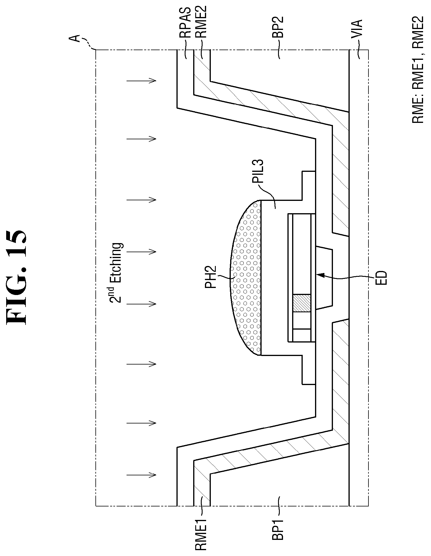 Patent US12588327 Figure 15 – Display device and method for fabrication thereof