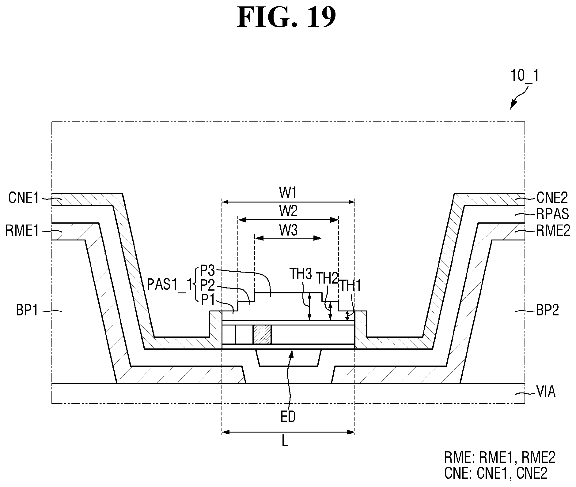 Patent US12588327 Figure 19 – Display device and method for fabrication thereof