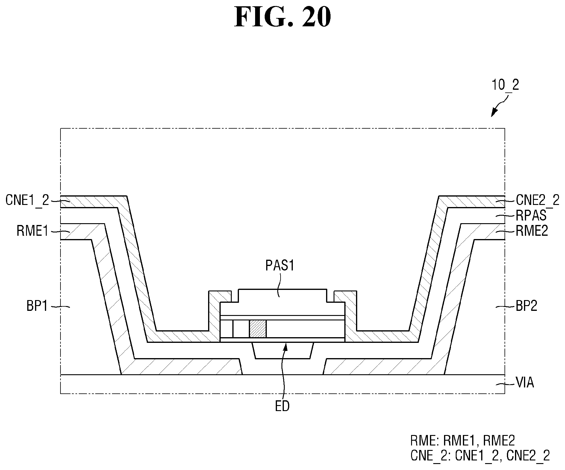 Patent US12588327 Figure 20 – Display device and method for fabrication thereof