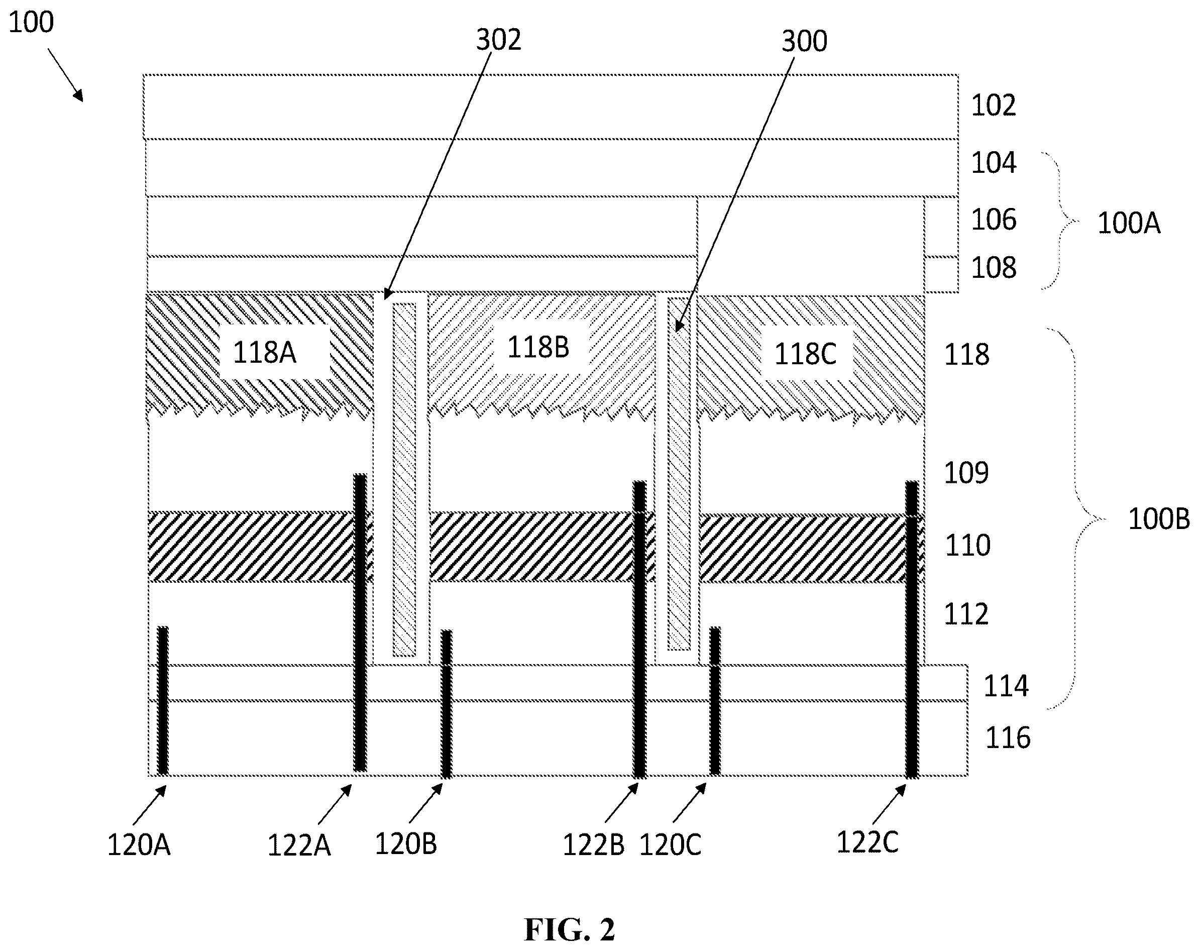 Patent US12588331 Figure 2 – Selective optical filter for RGB LED