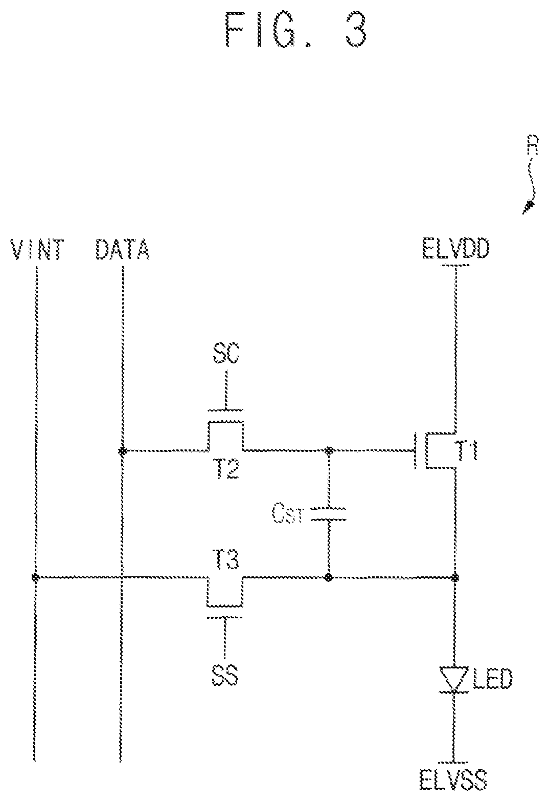 Patent US12588332 Figure 3 – Display device having color conversion and color reinforcement patterns