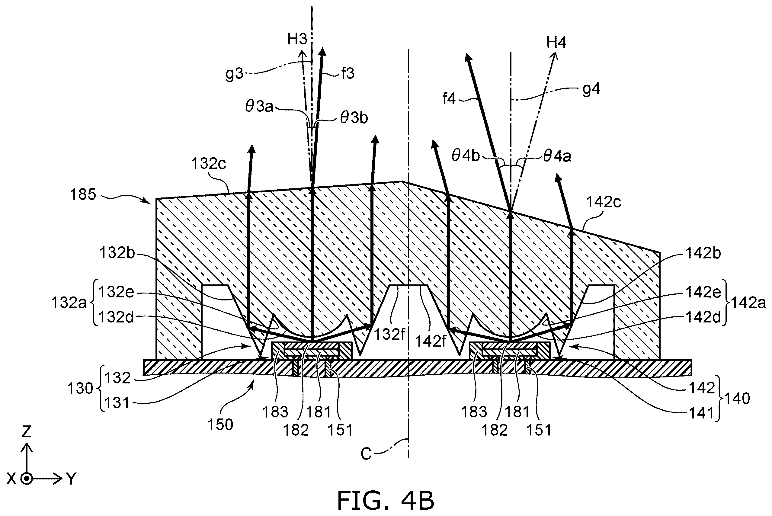 Patent US12588334 Figure 6 – Light-emitting module and lens