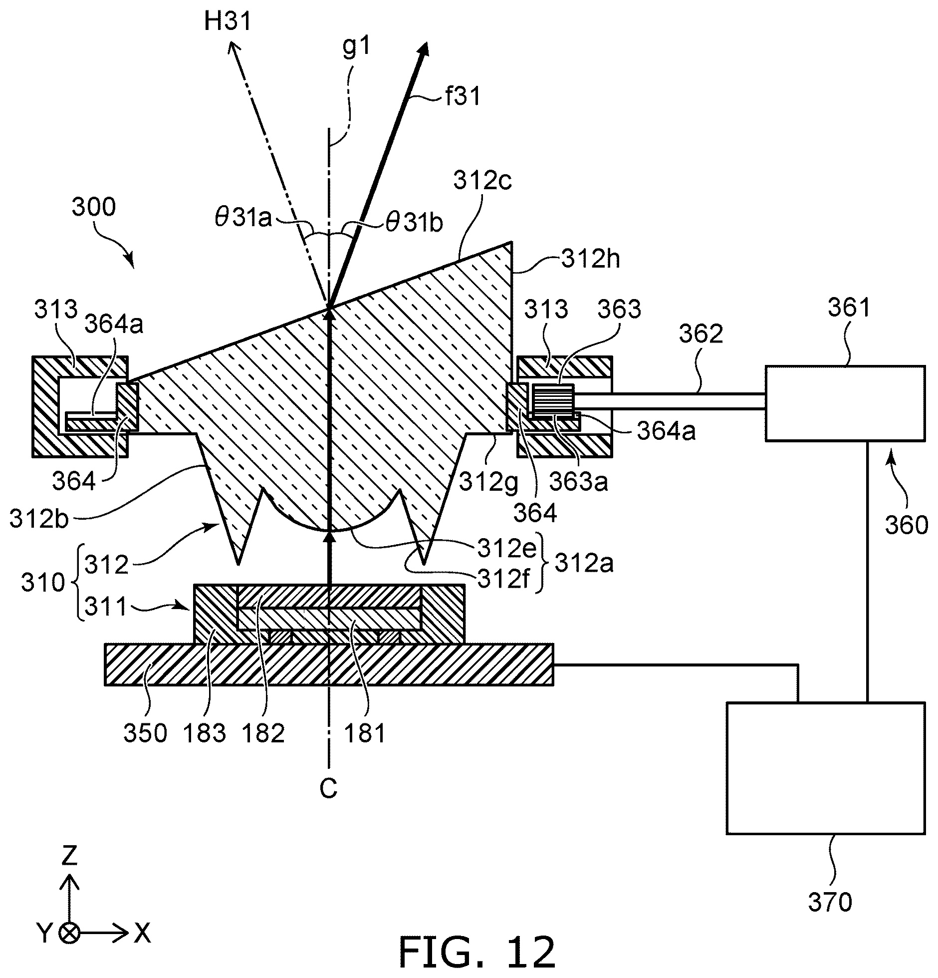 Patent US12588334 Figure 15 – Light-emitting module and lens