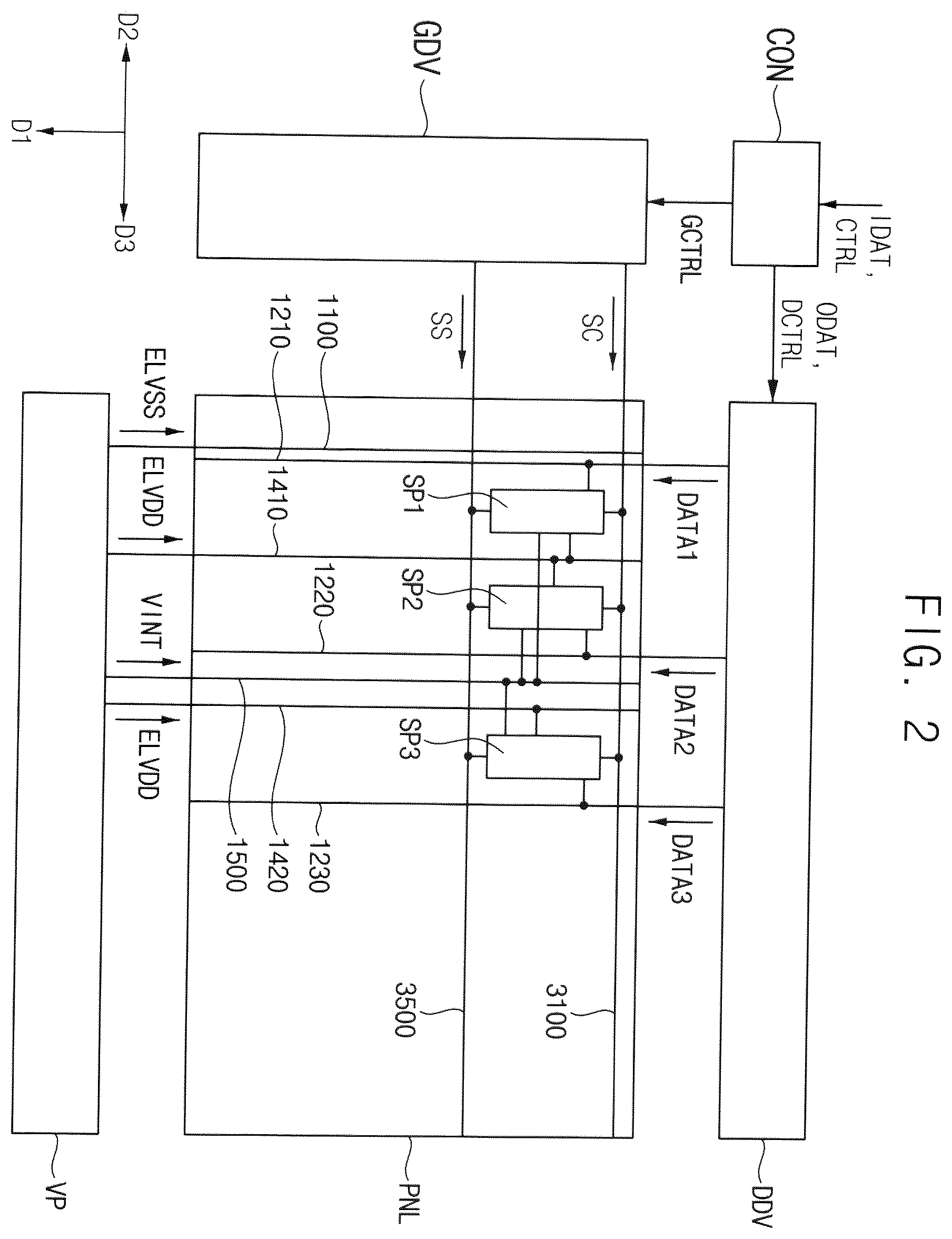 Patent US12588336 Figure 2 – Display device