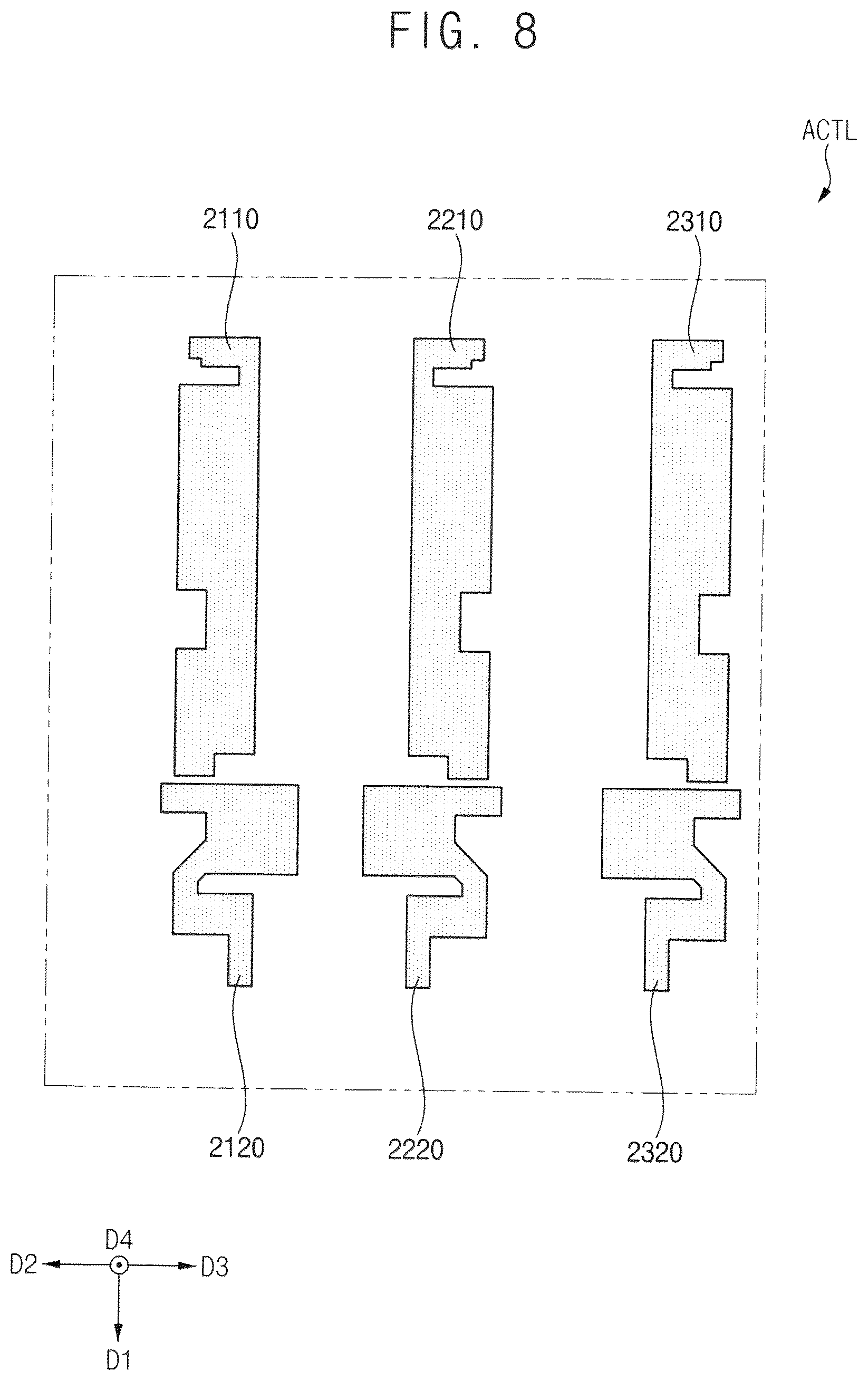 Patent US12588336 Figure 8 – Display device