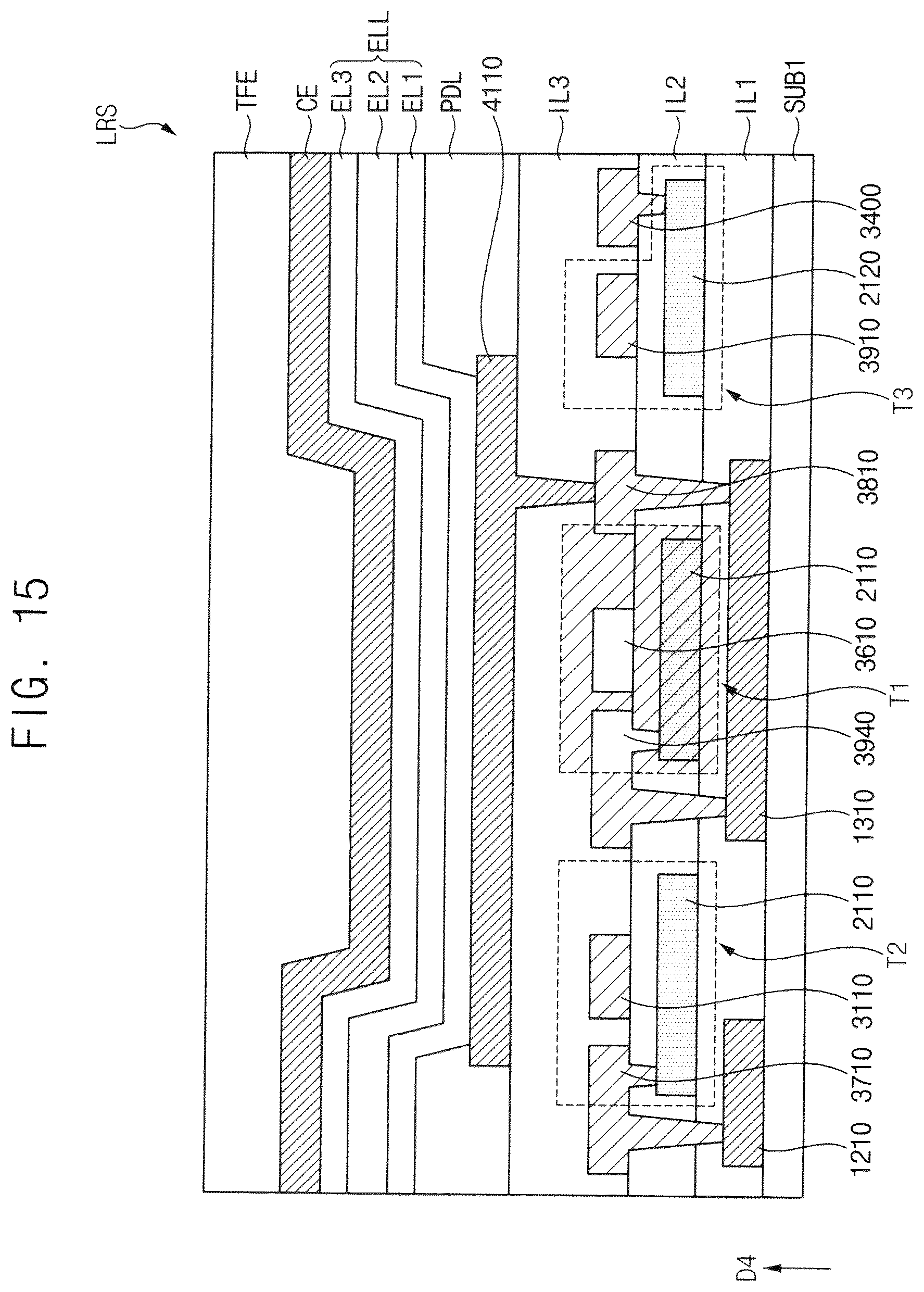 Patent US12588336 Figure 15 – Display device