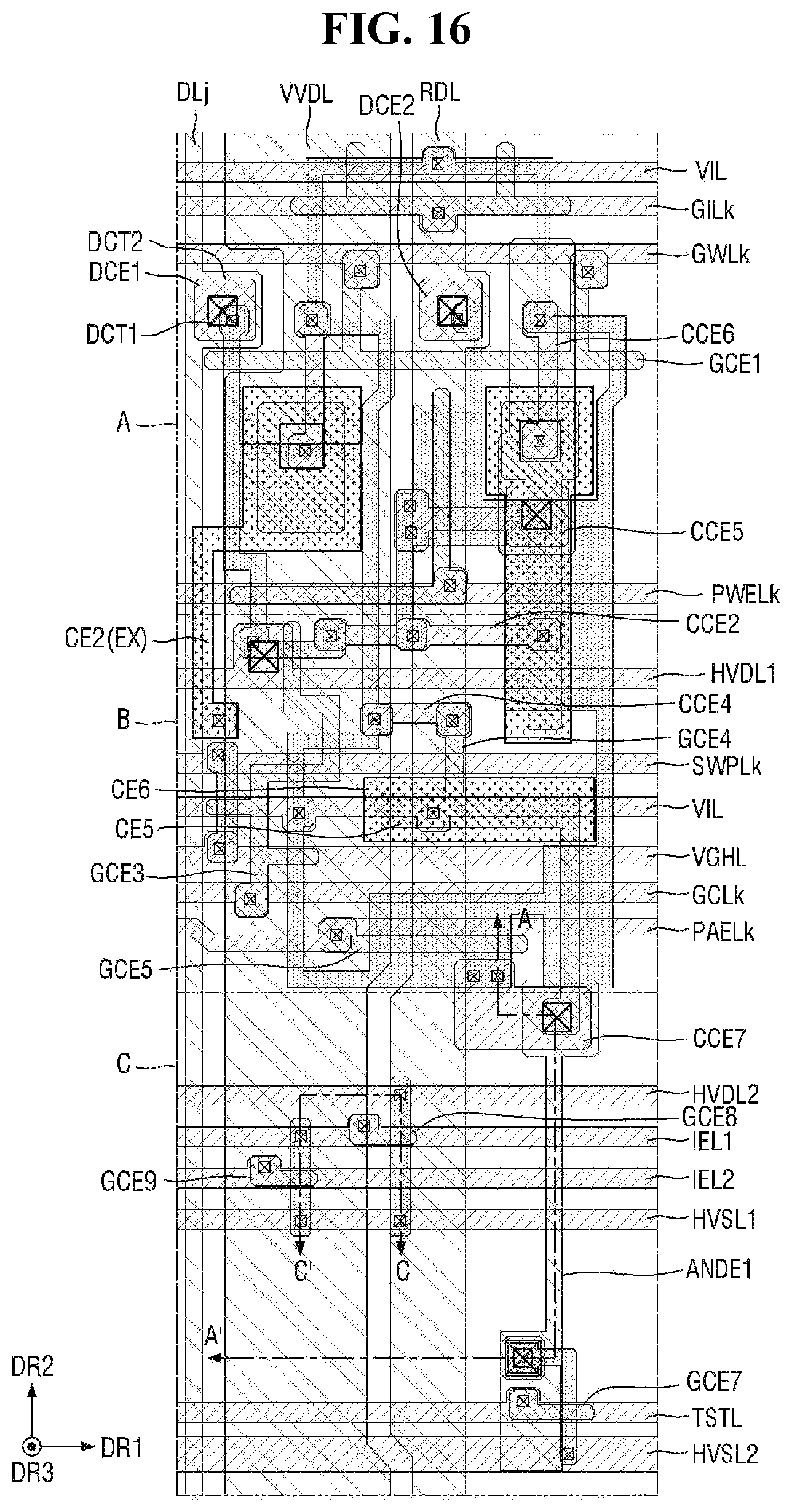 Patent US12588337 Figure 16 – Display device and tiled display device