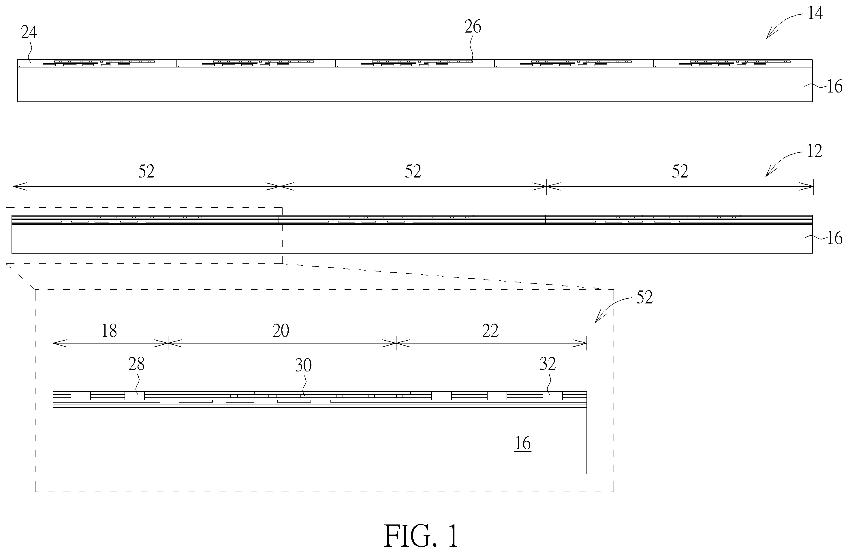Patent US12588338 Figure 1 – Micro display device and method for fabricating the same