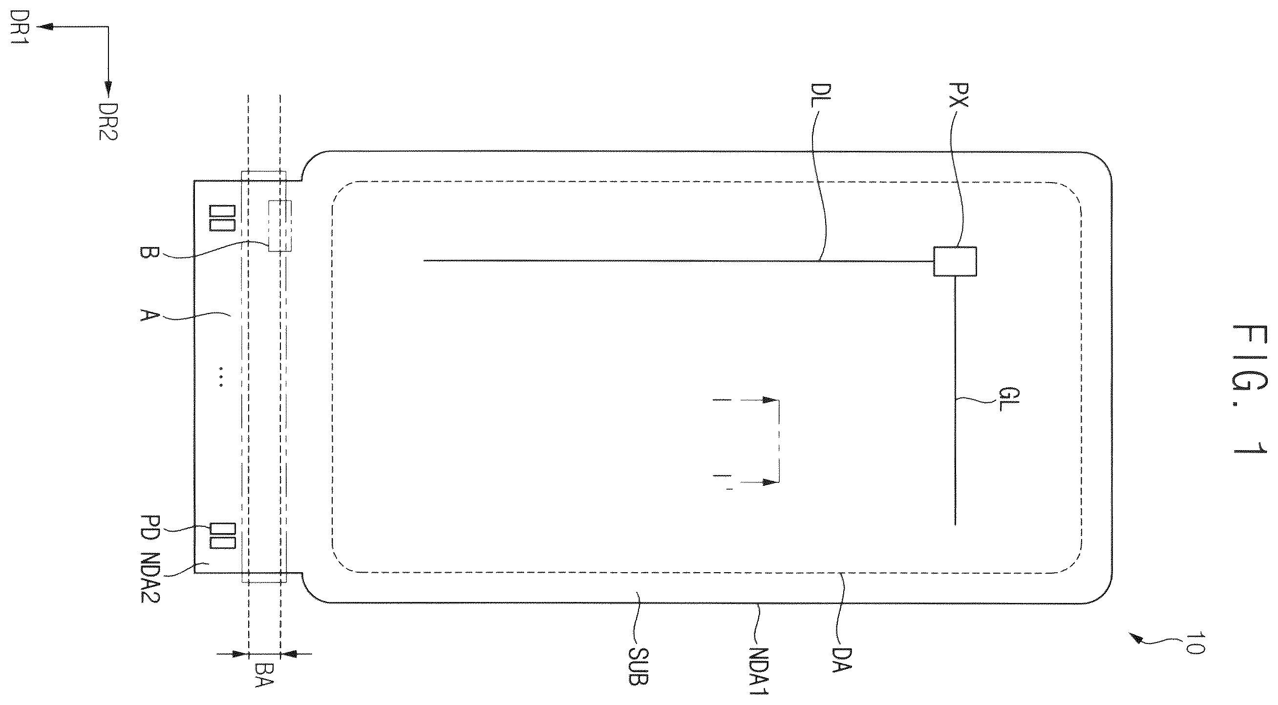 Patent US12588340 — Display device — Figure 1
