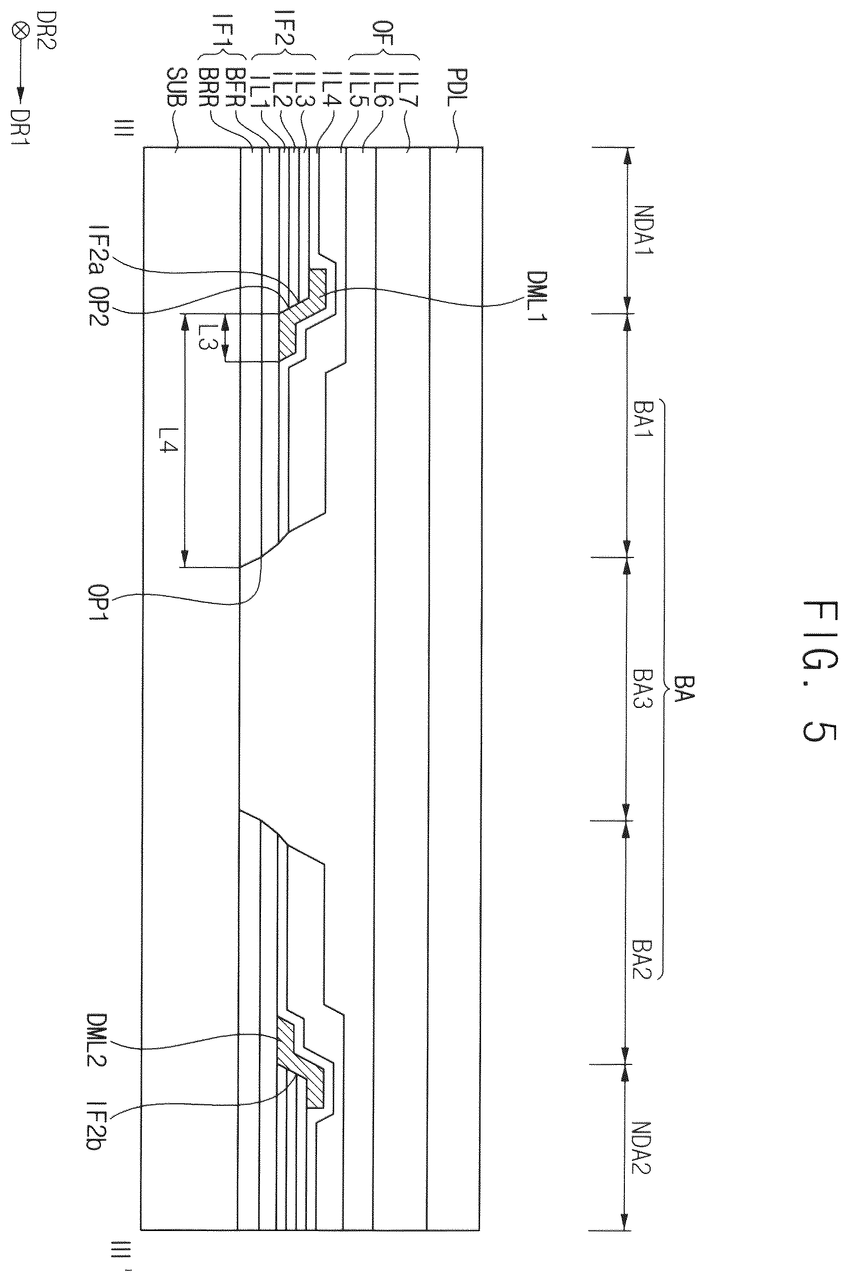 Patent US12588340 Figure 5 – Display device