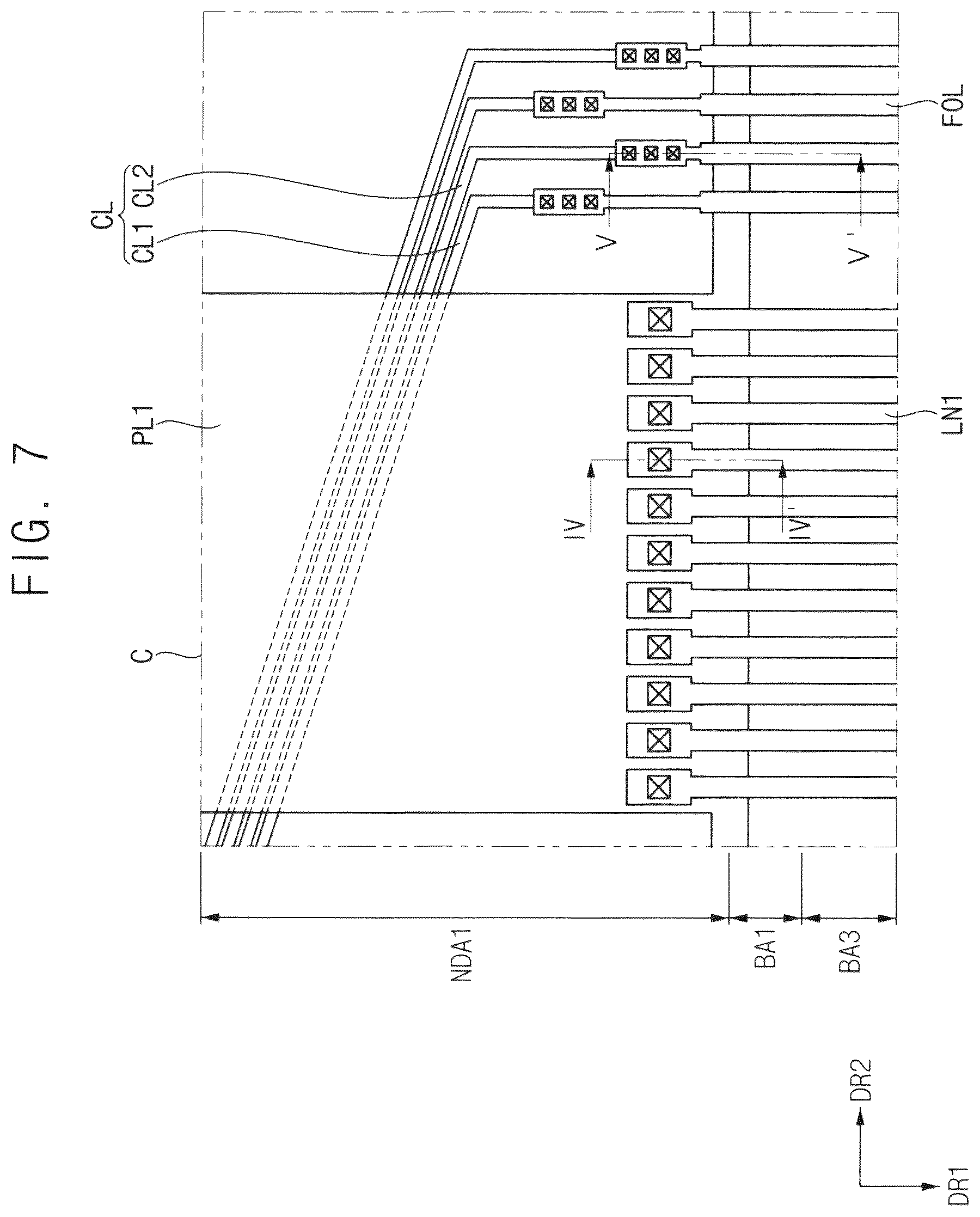 Patent US12588340 Figure 7 – Display device