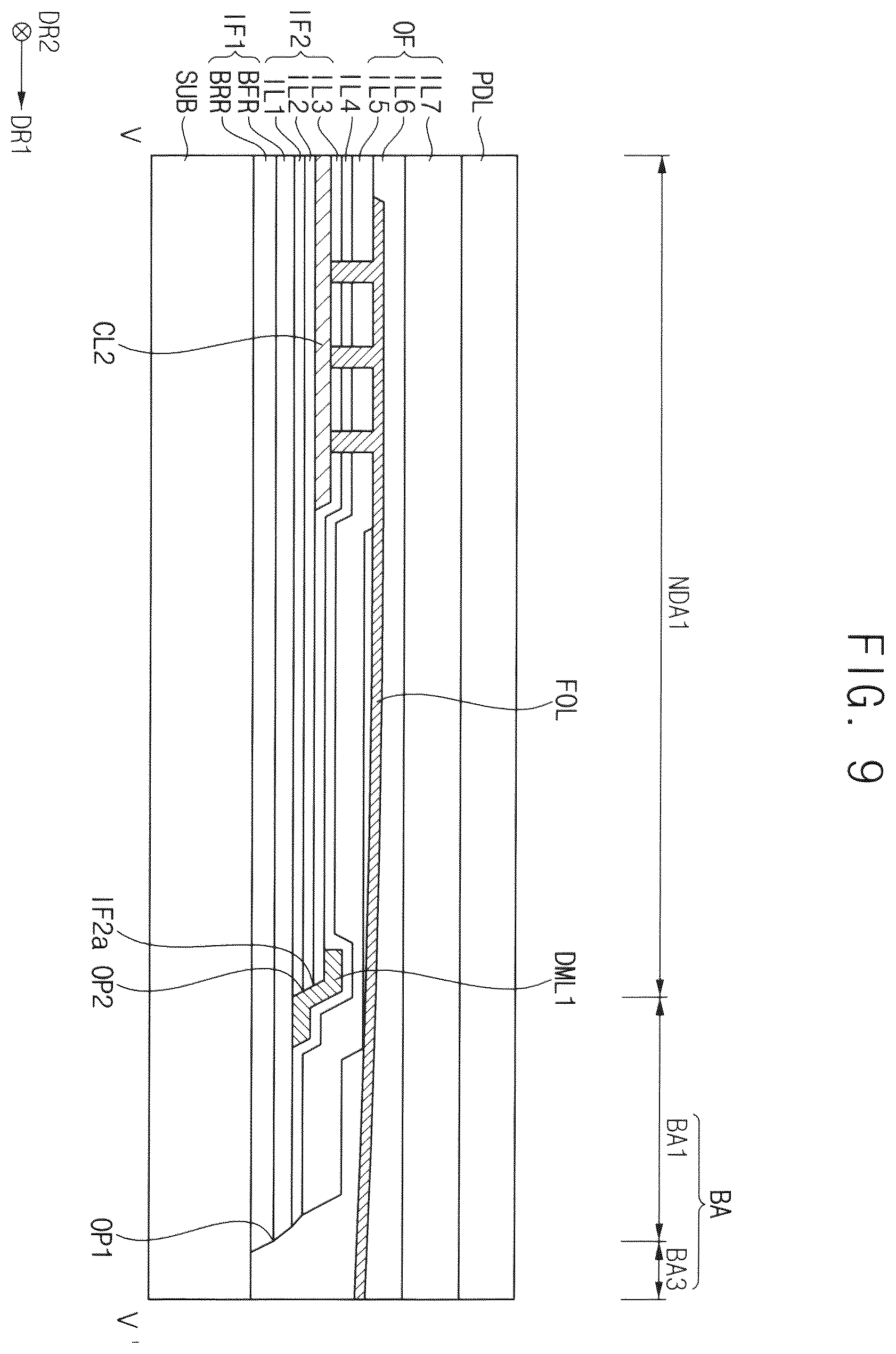 Patent US12588340 Figure 9 – Display device