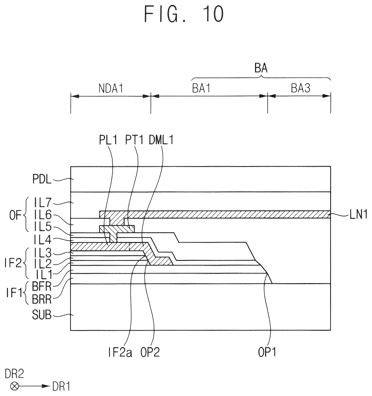 Patent US12588340 Figure 10 – Display device