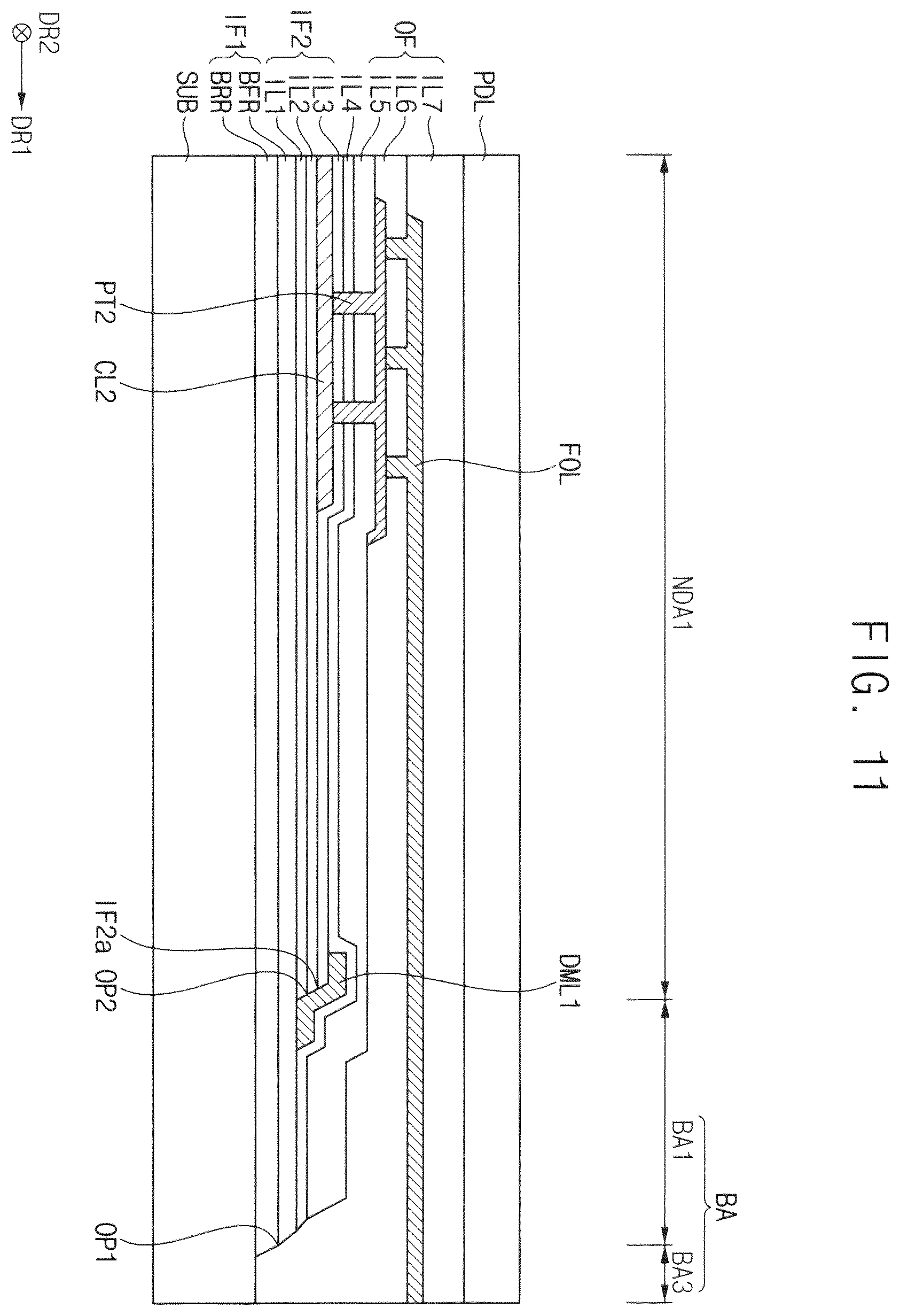 Patent US12588340 Figure 11 – Display device
