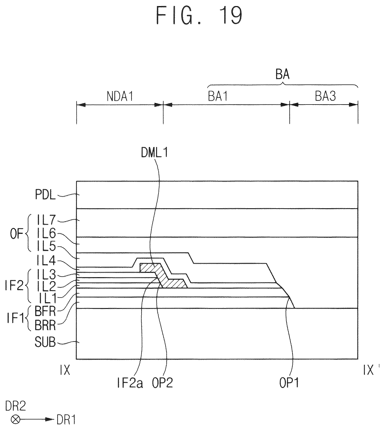 Patent US12588340 Figure 19 – Display device