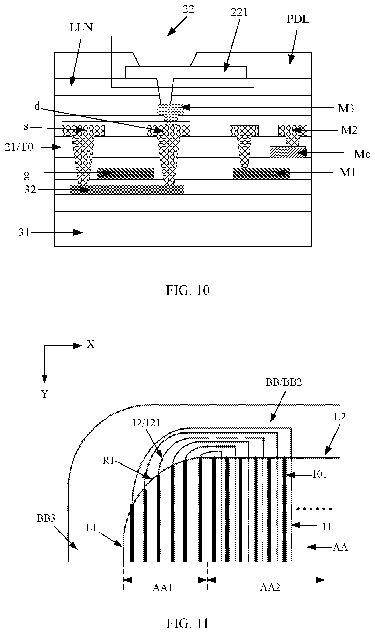 Patent US12588341 Figure 9 – Display panel and electronic device