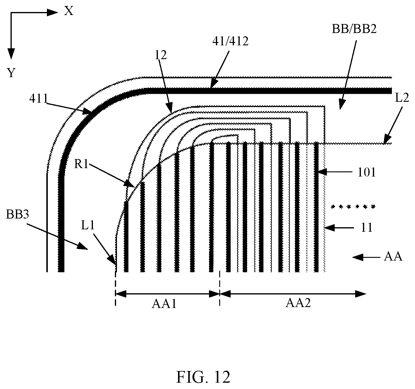 Patent US12588341 Figure 10 – Display panel and electronic device