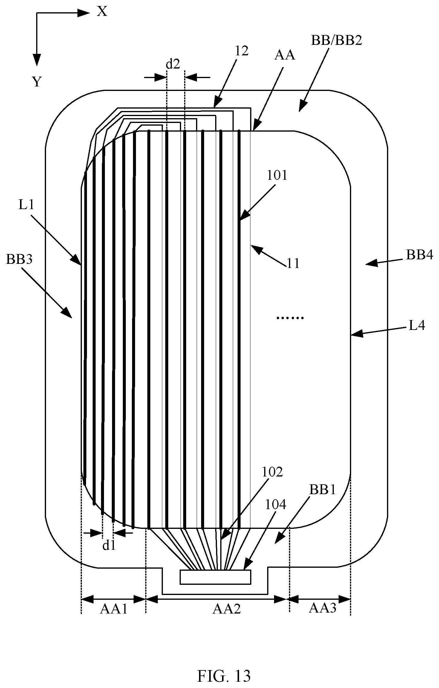 Patent US12588341 Figure 11 – Display panel and electronic device