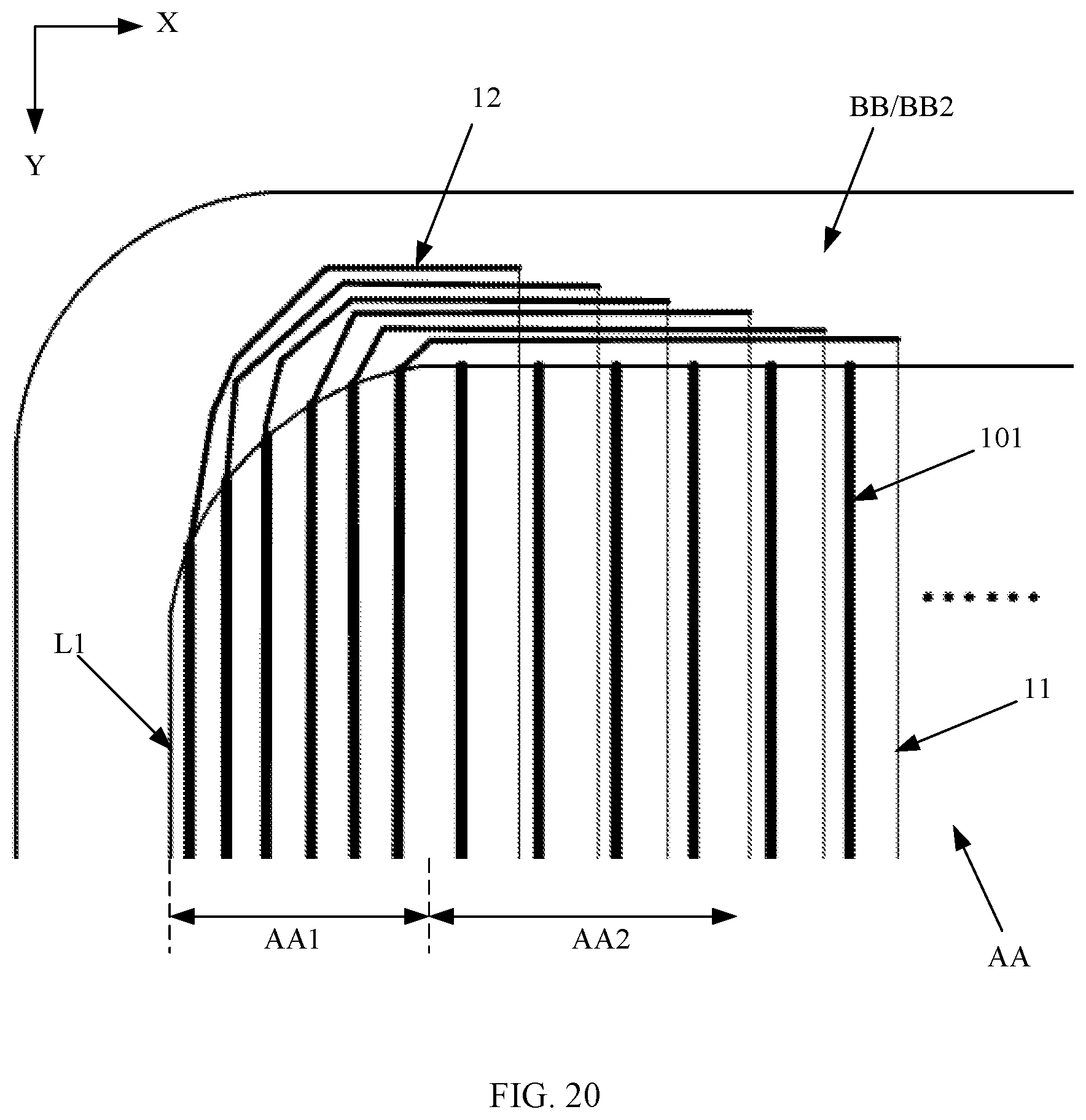 Patent US12588341 Figure 18 – Display panel and electronic device