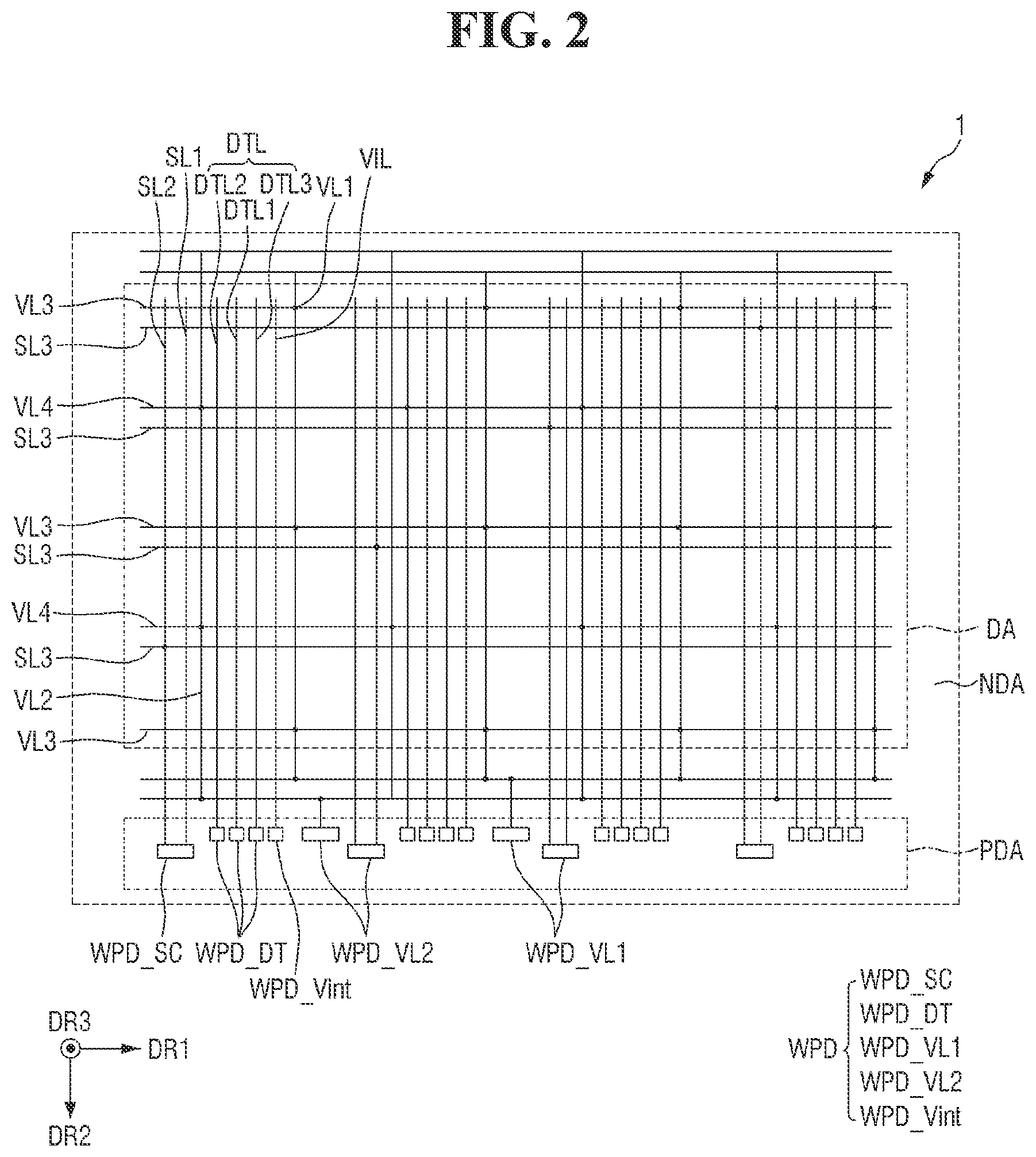 Patent US12588343 Figure 2 – Display device