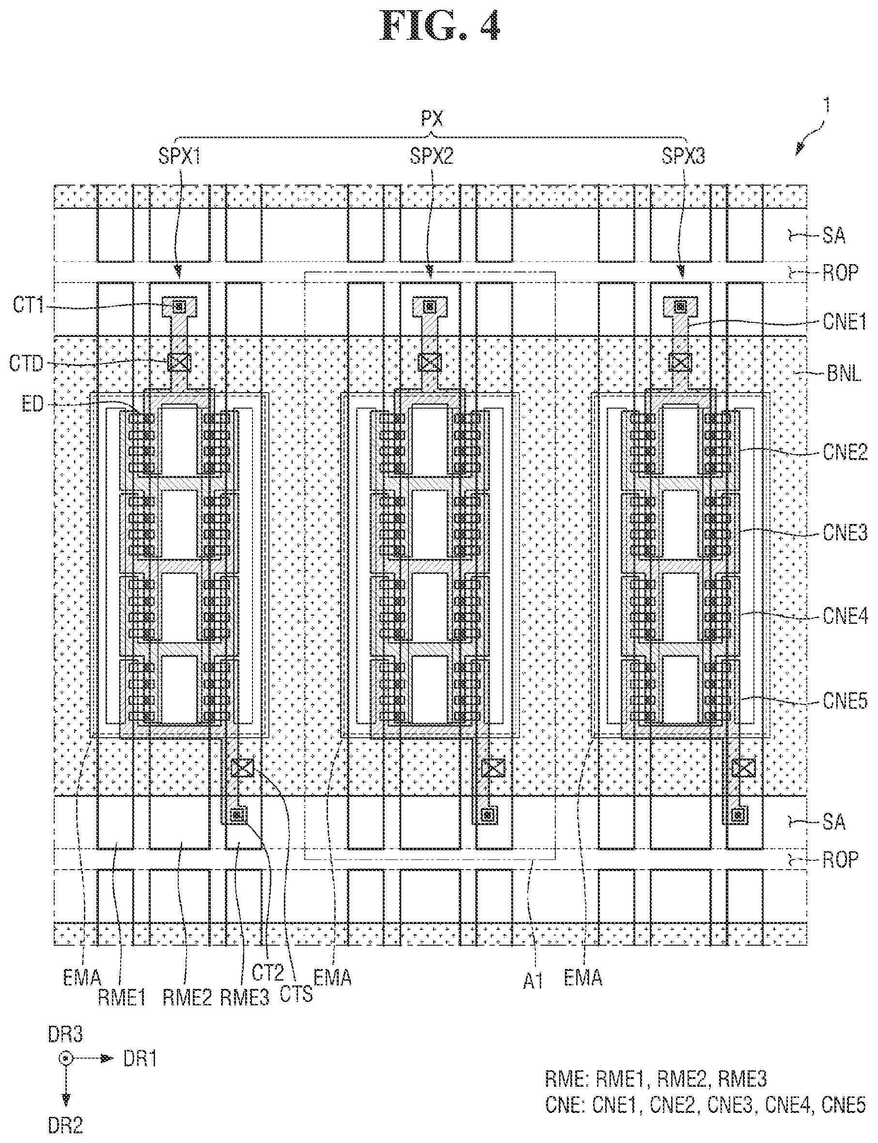 Patent US12588343 Figure 4 – Display device