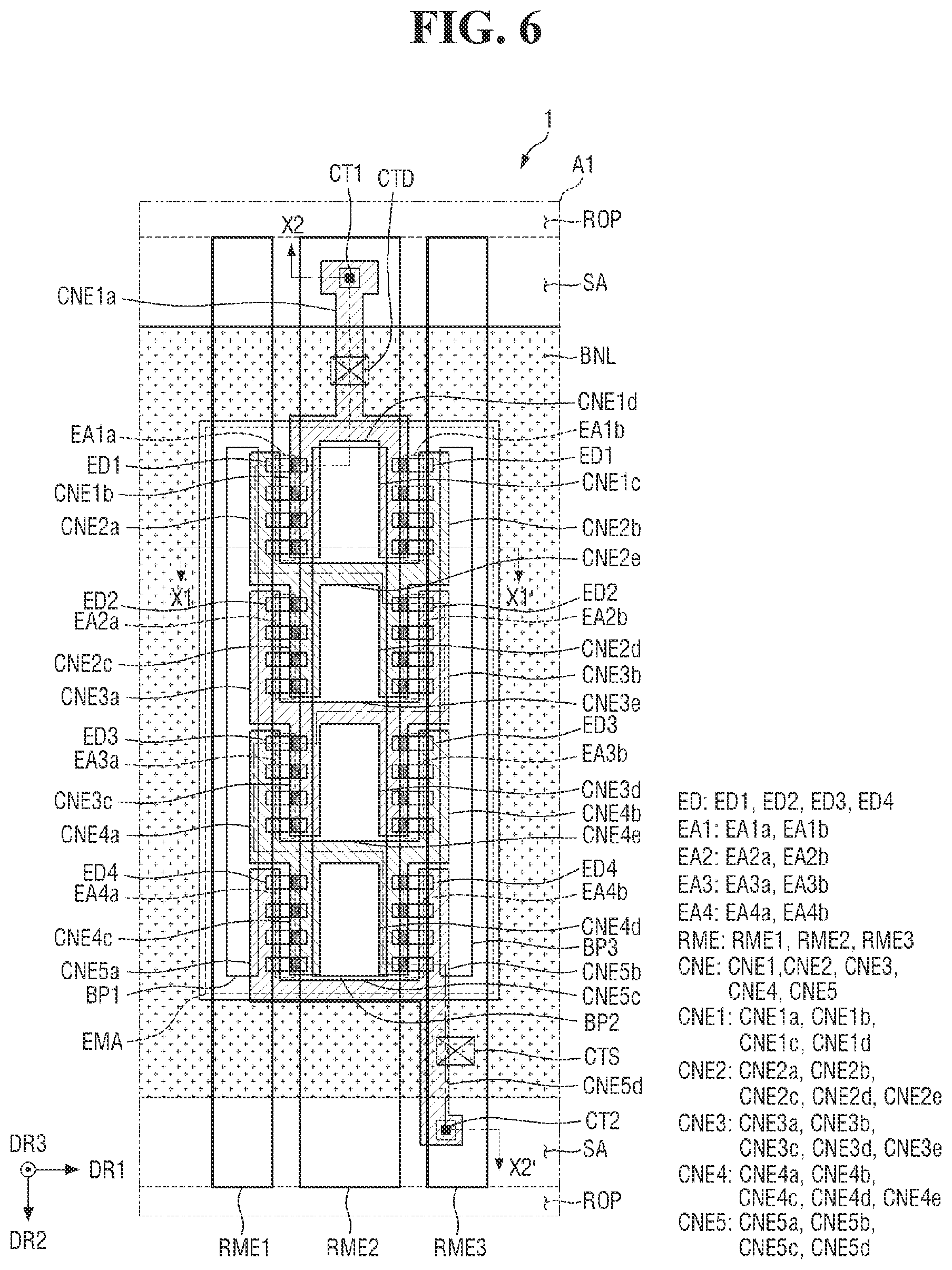 Patent US12588343 Figure 6 – Display device