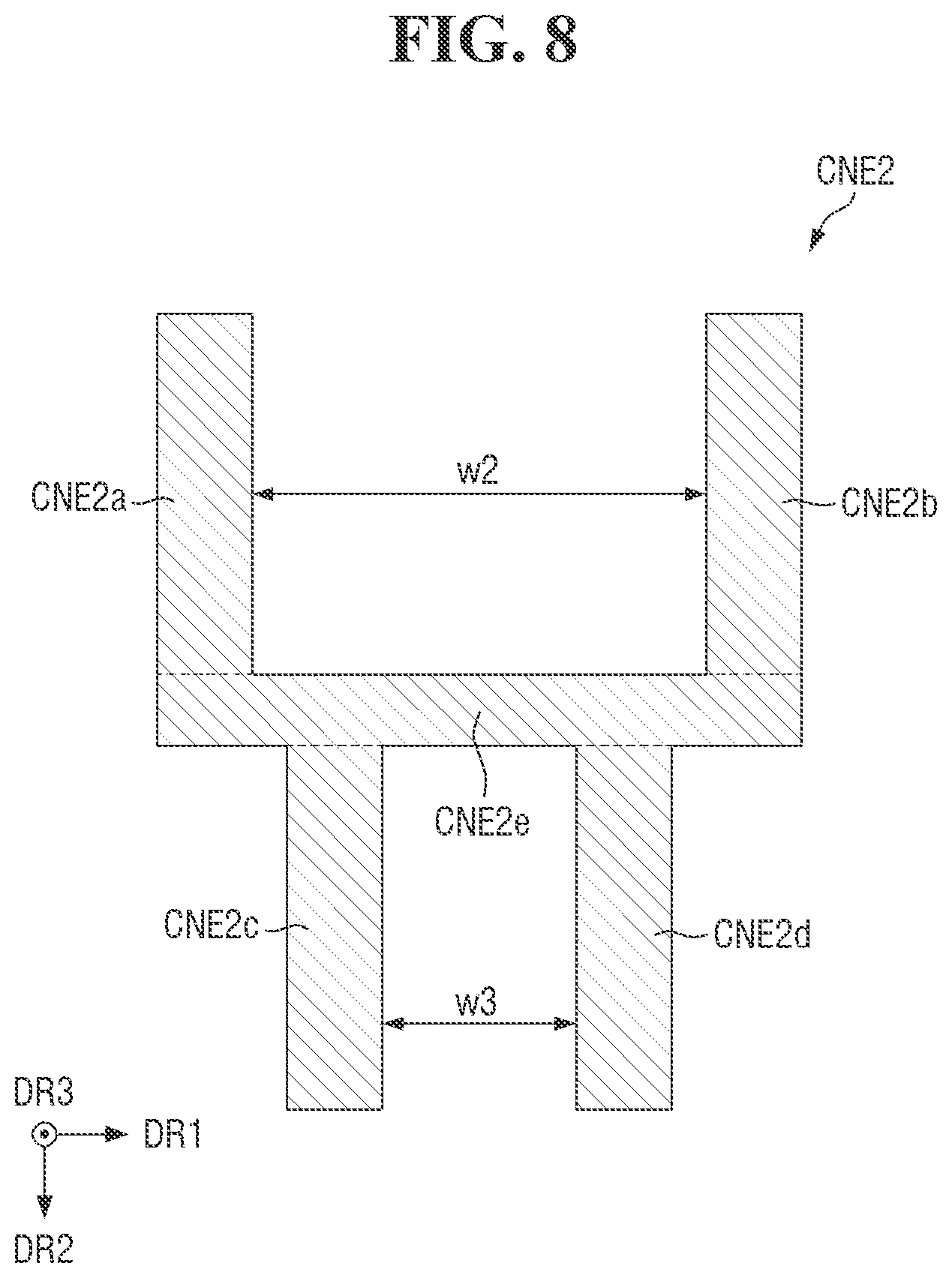 Patent US12588343 Figure 8 – Display device