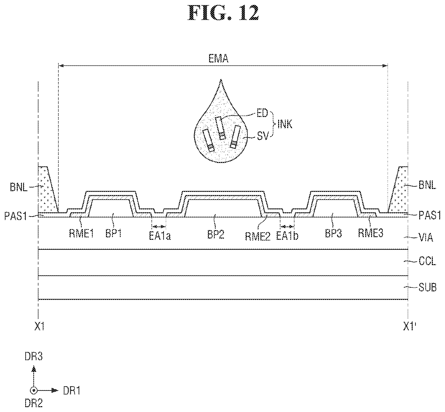 Patent US12588343 Figure 12 – Display device