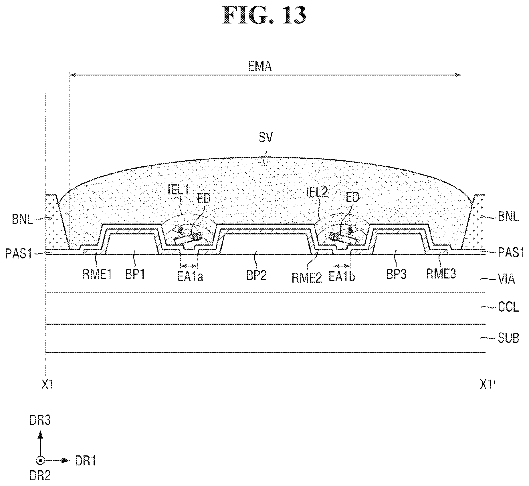 Patent US12588343 Figure 13 – Display device