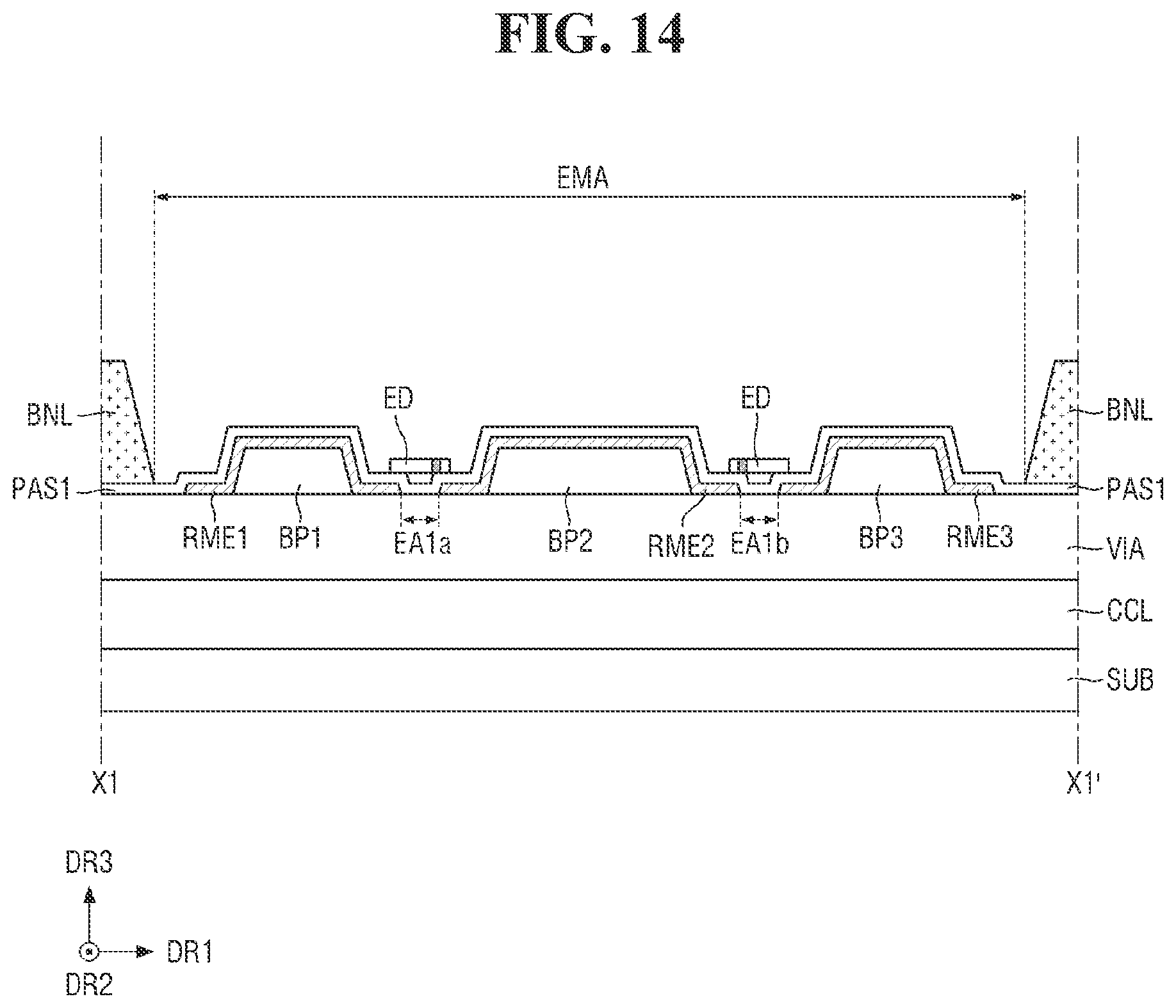 Patent US12588343 Figure 14 – Display device
