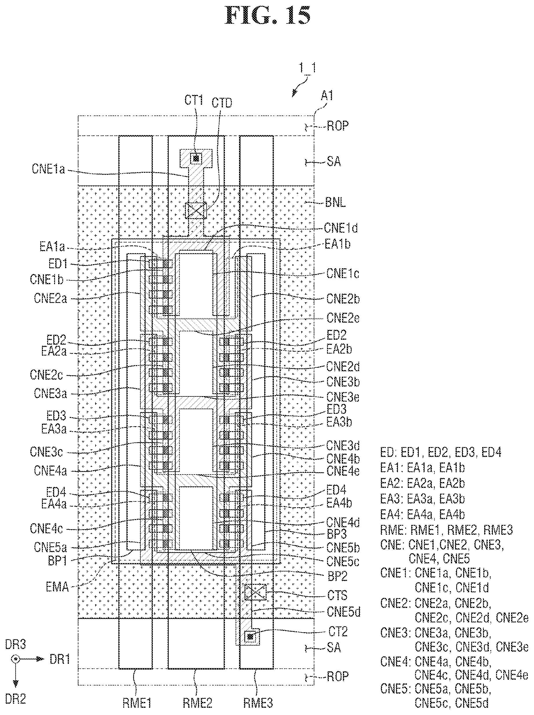 Patent US12588343 Figure 15 – Display device