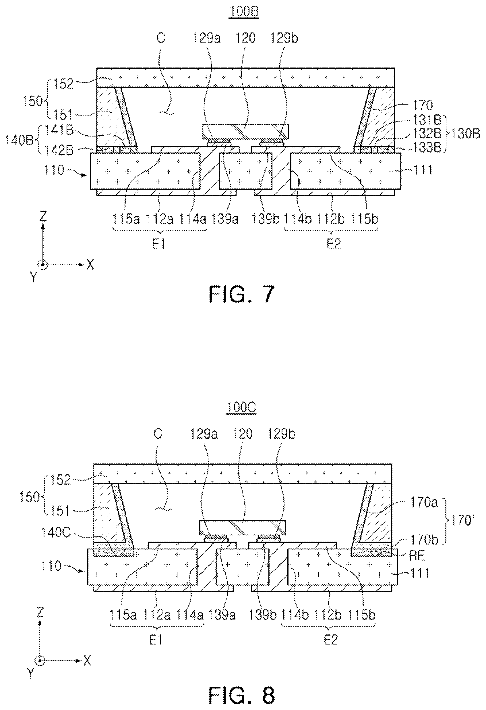 Patent US12588344 Figure 5 – Semiconductor light emitting device package