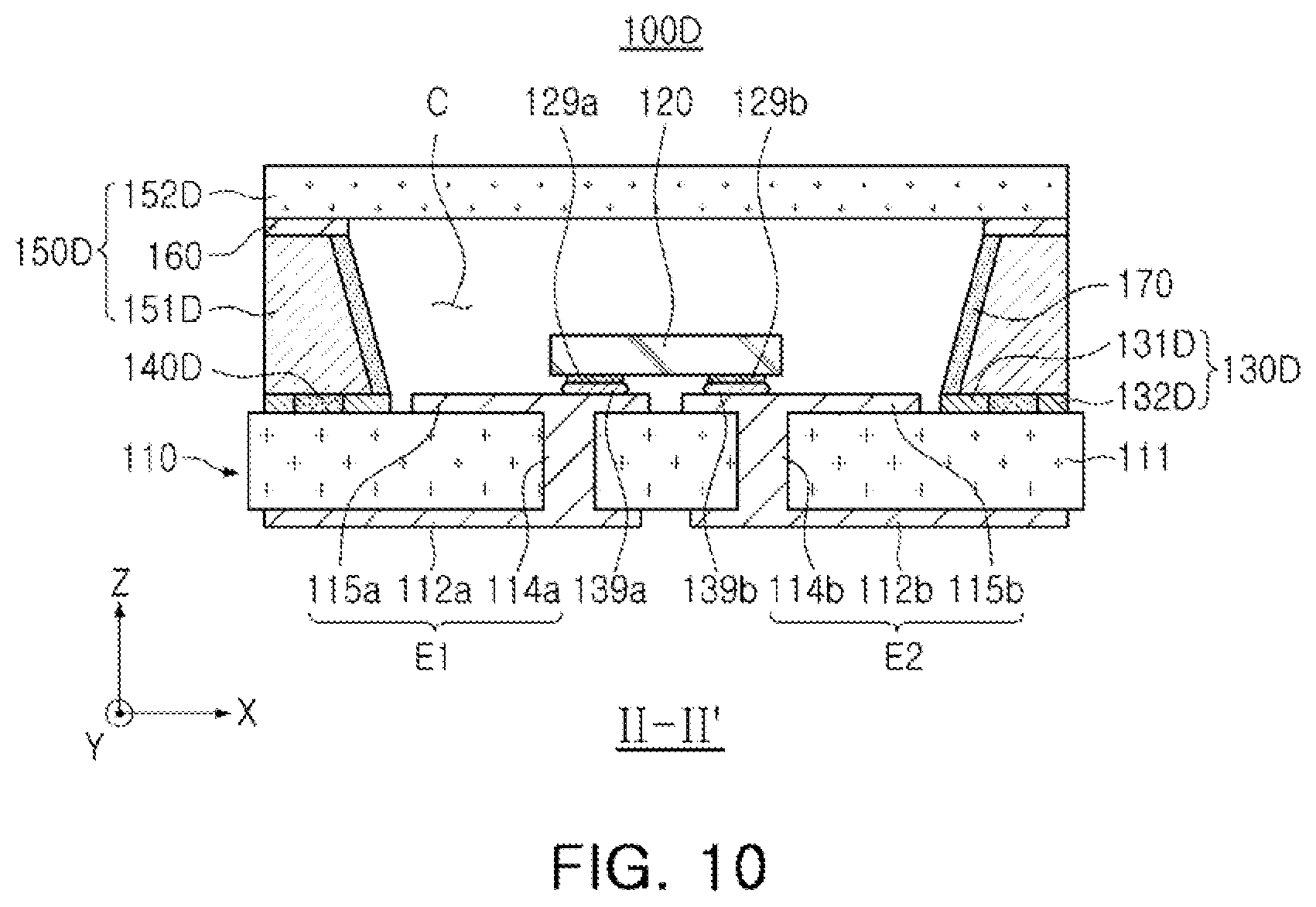 Patent US12588344 Figure 7 – Semiconductor light emitting device package