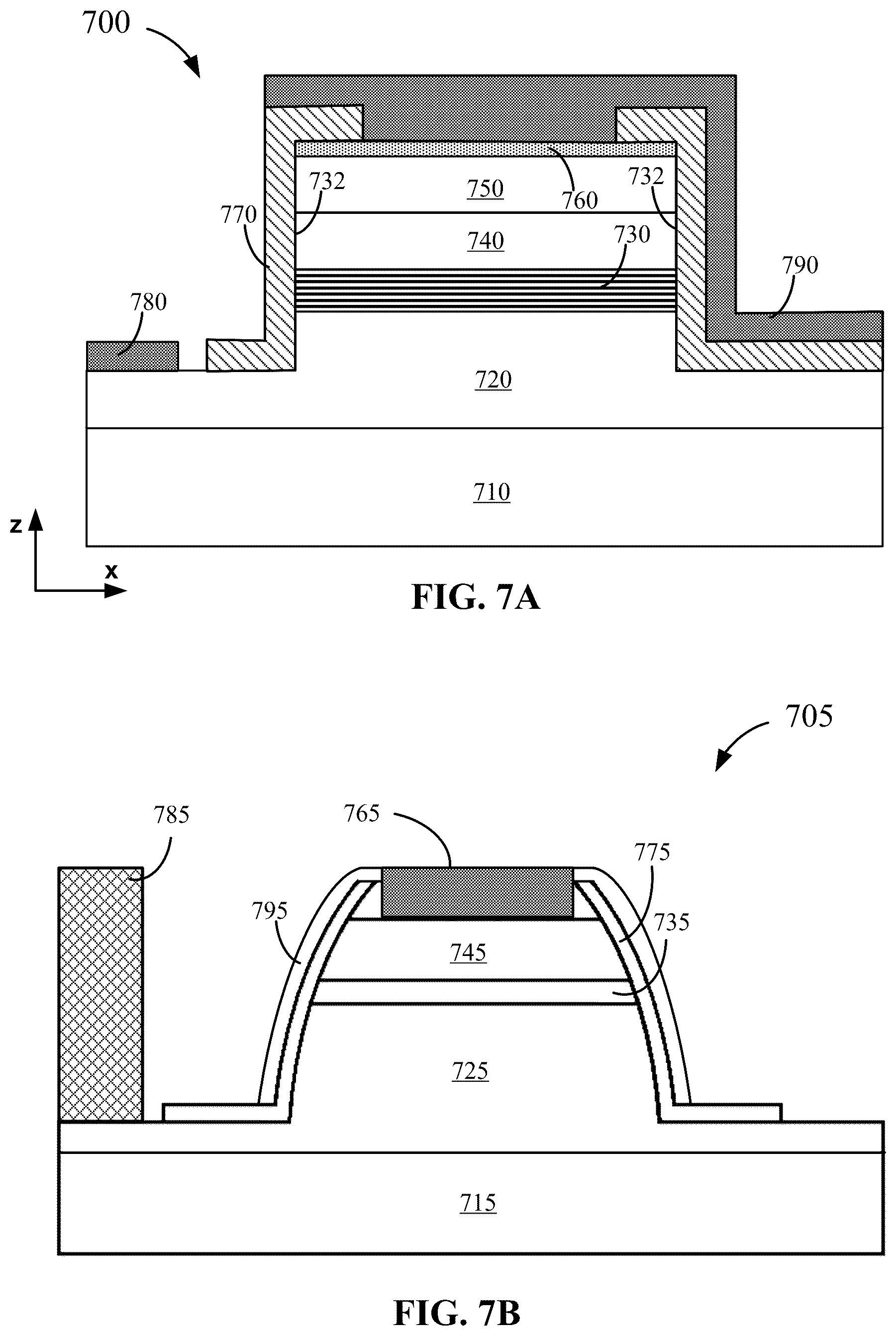 Patent US12588345 Figure 6 – MQW size reduction for improved external quantum efficiency