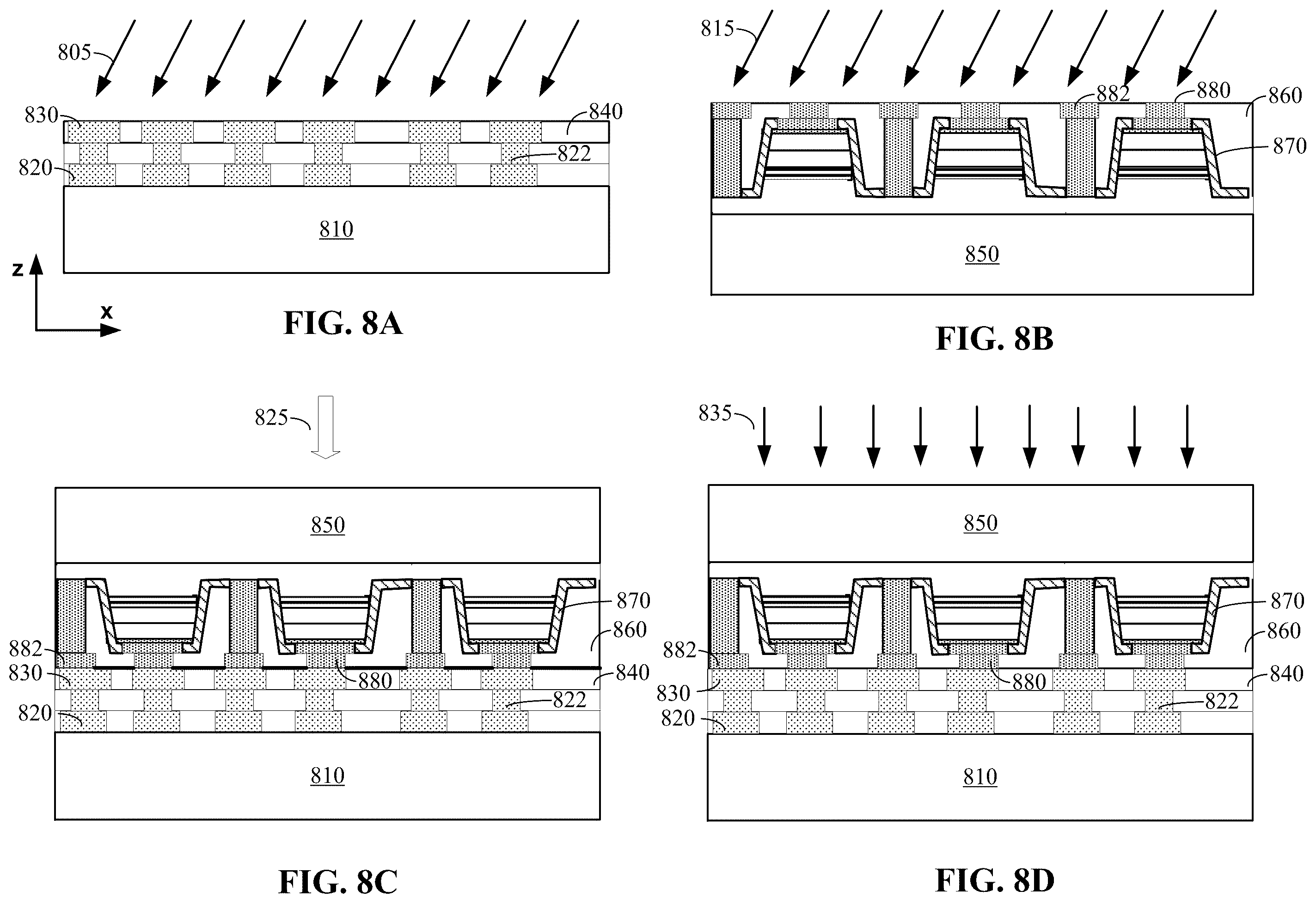 Patent US12588345 Figure 7 – MQW size reduction for improved external quantum efficiency