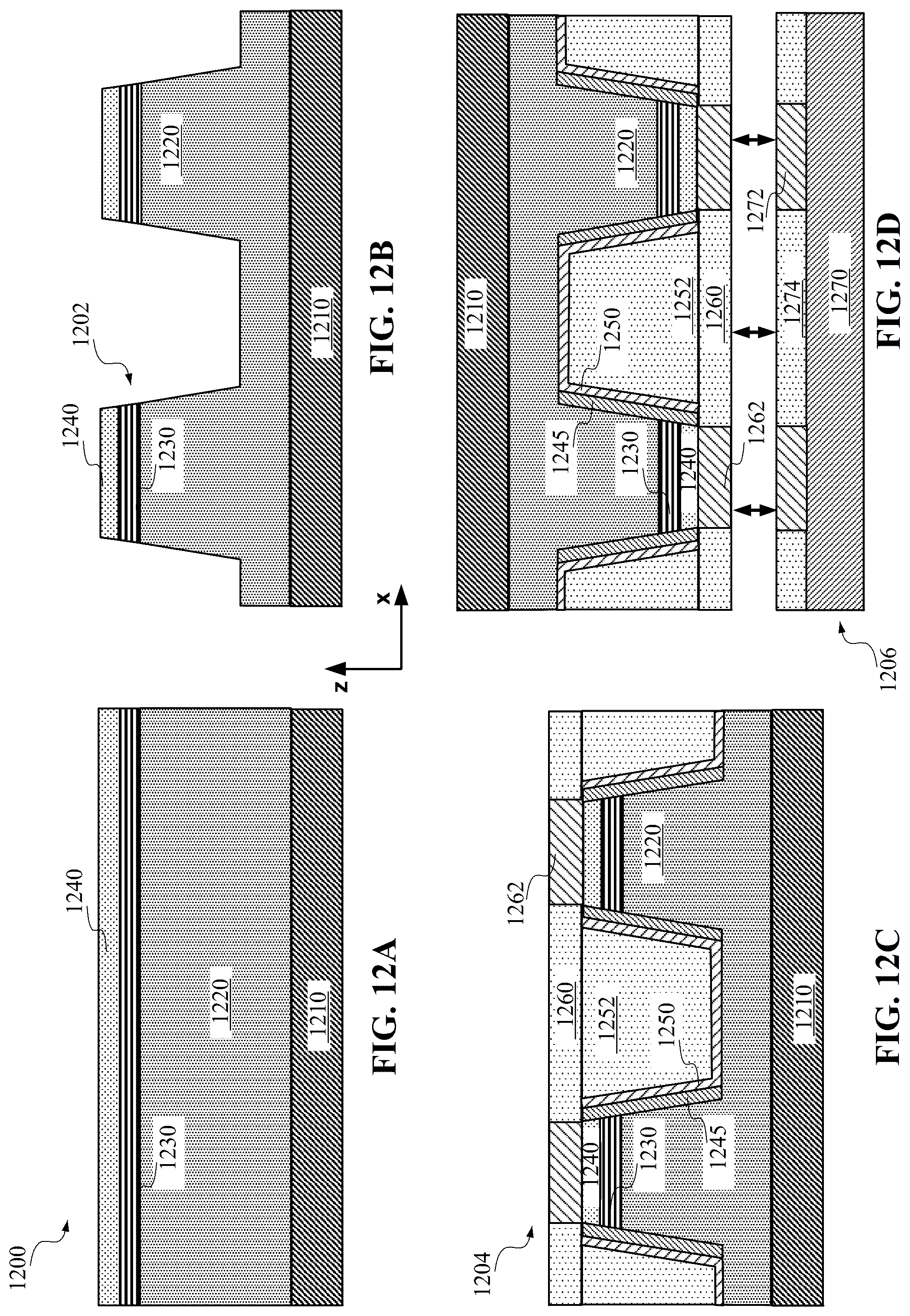 Patent US12588345 Figure 11 – MQW size reduction for improved external quantum efficiency