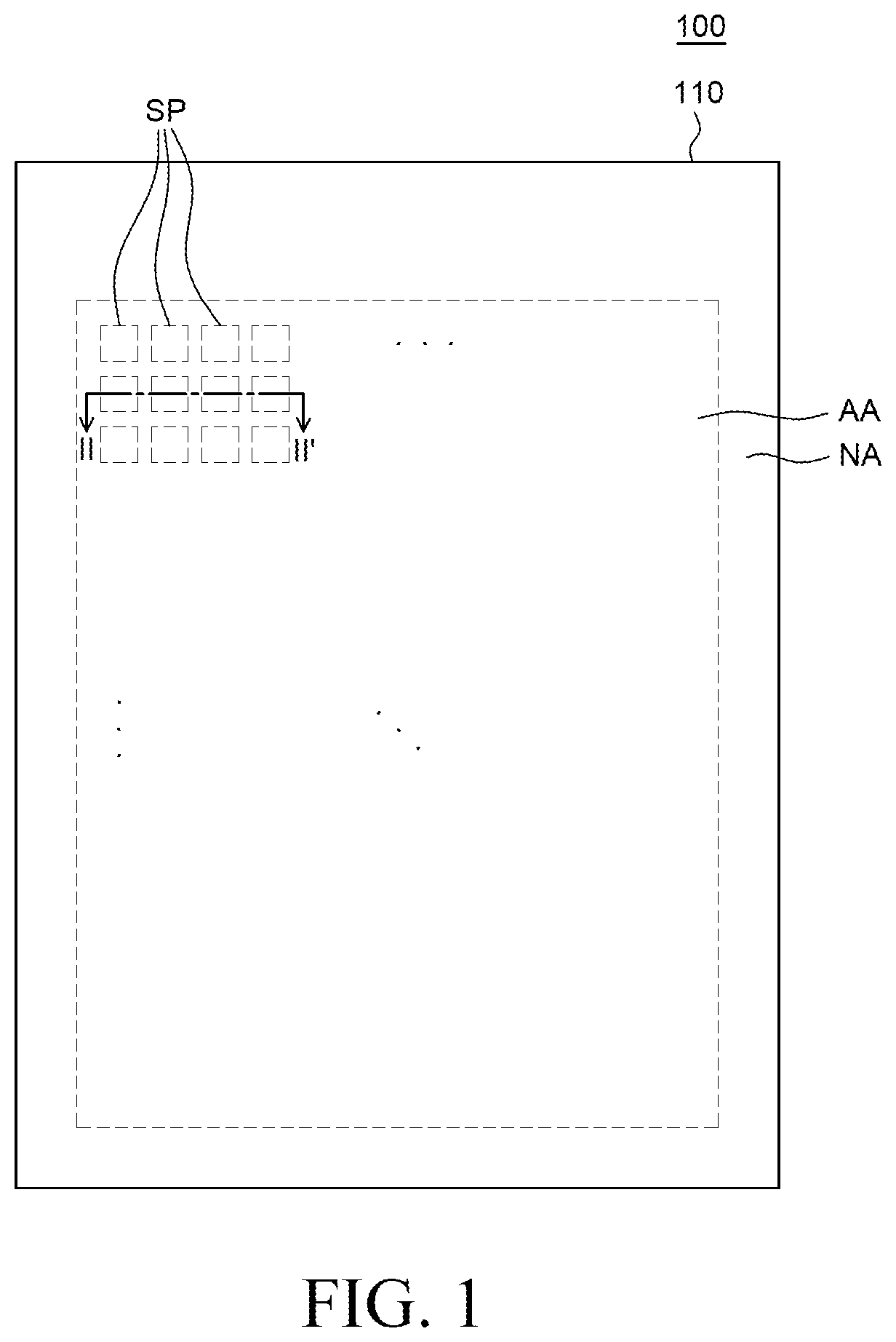 Patent US12588346 Figure 1 – Display device and method of fabricating the same