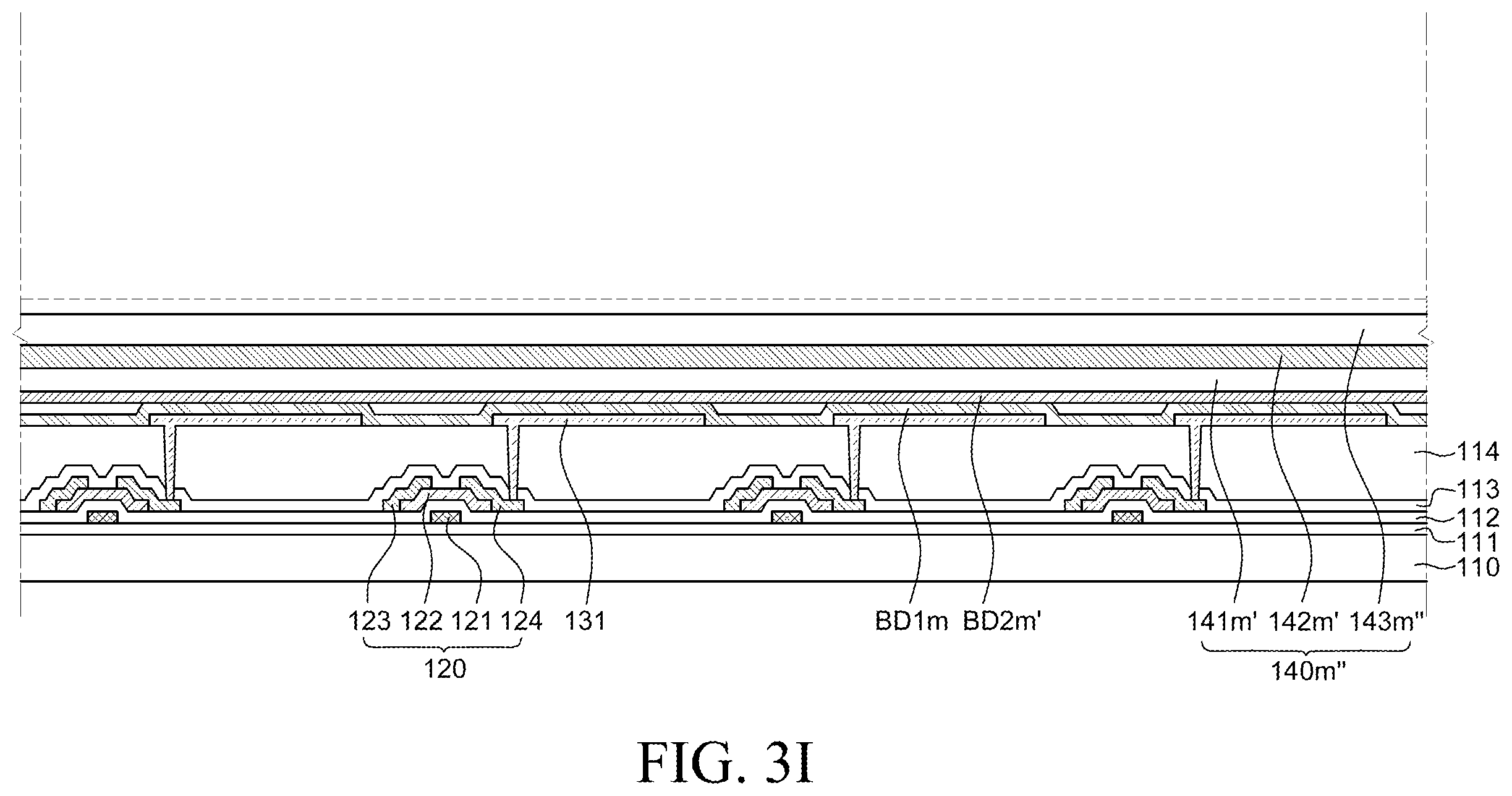 Patent US12588346 Figure 11 – Display device and method of fabricating the same