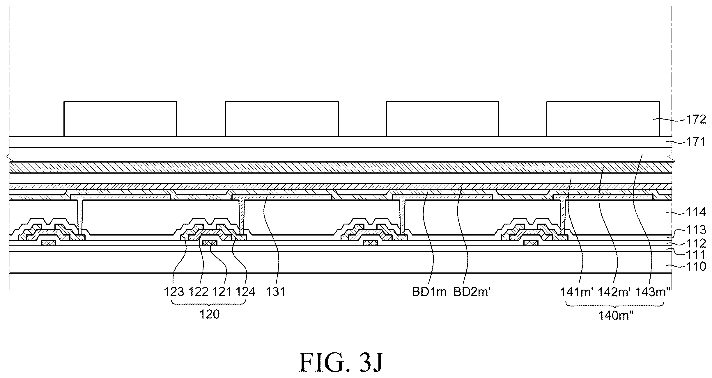 Patent US12588346 Figure 12 – Display device and method of fabricating the same