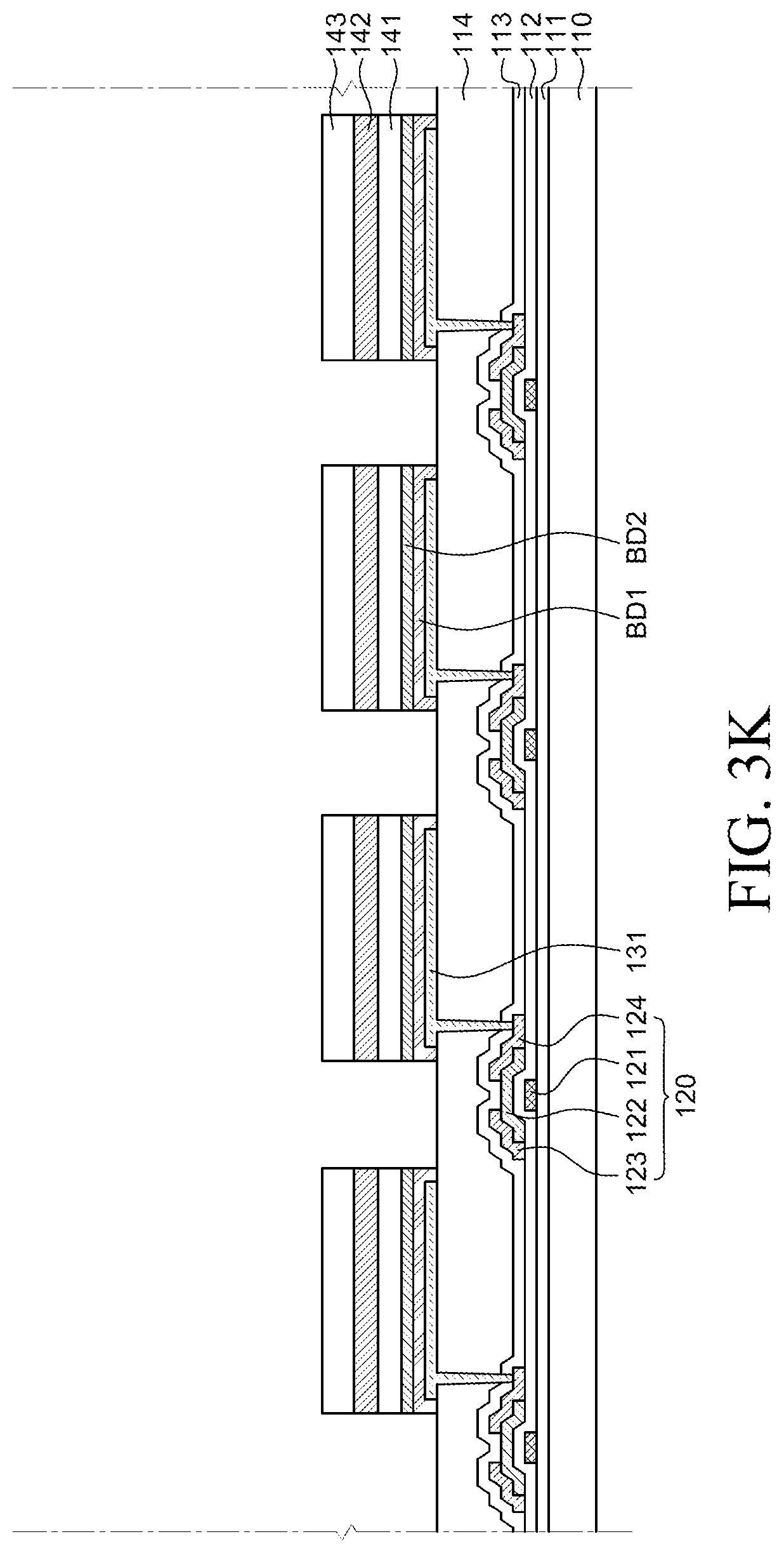 Patent US12588346 Figure 13 – Display device and method of fabricating the same