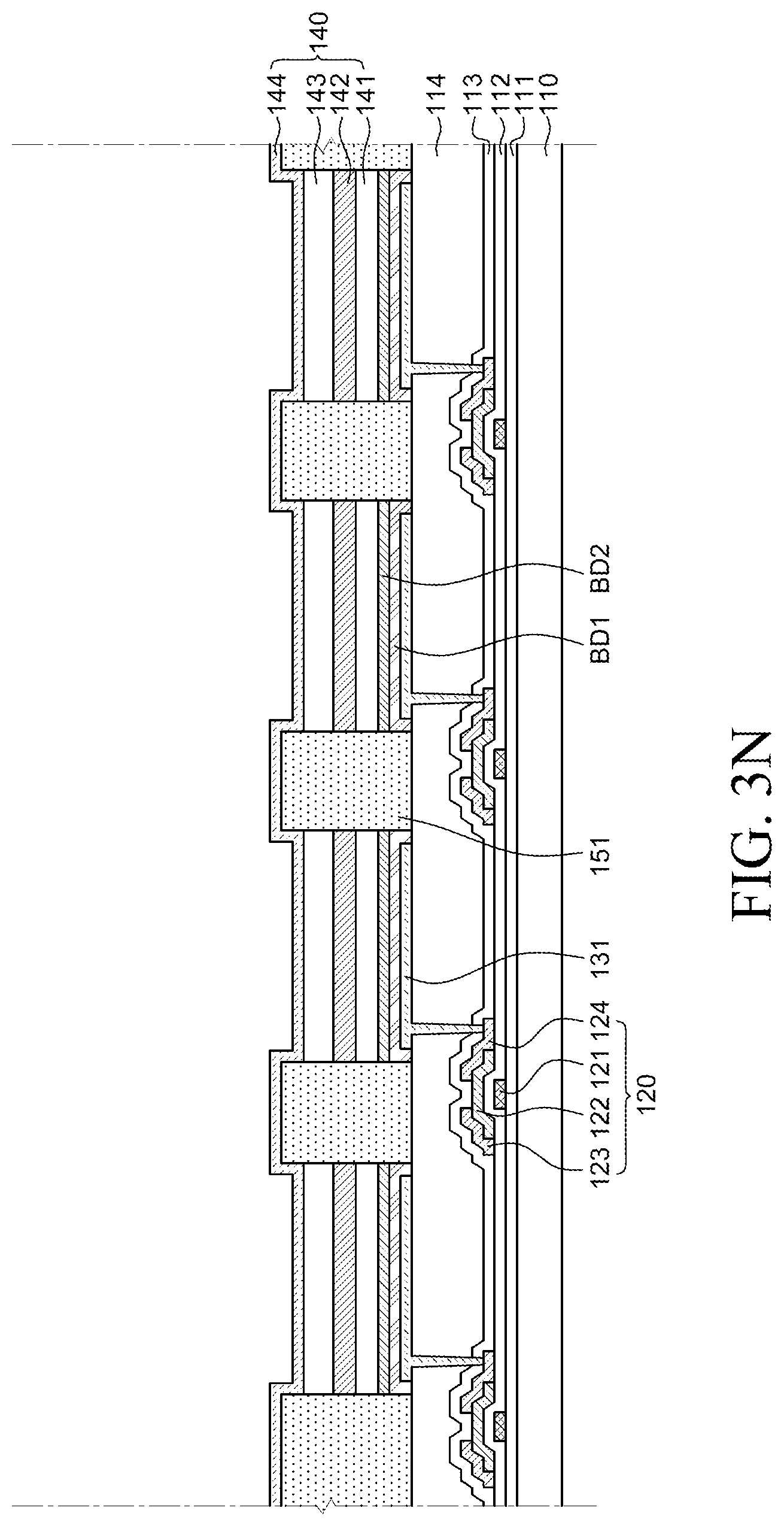 Patent US12588346 Figure 16 – Display device and method of fabricating the same