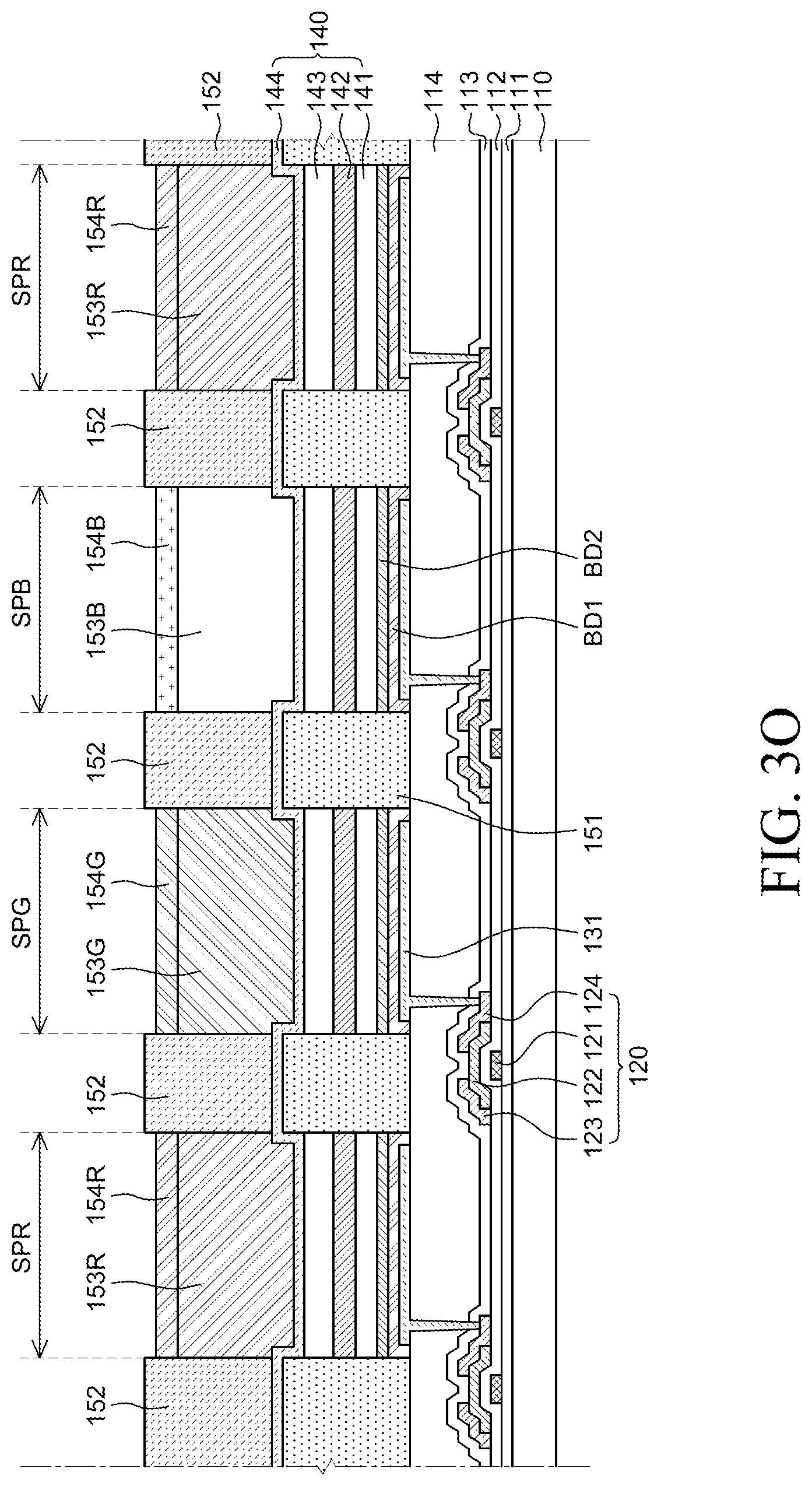 Patent US12588346 Figure 17 – Display device and method of fabricating the same