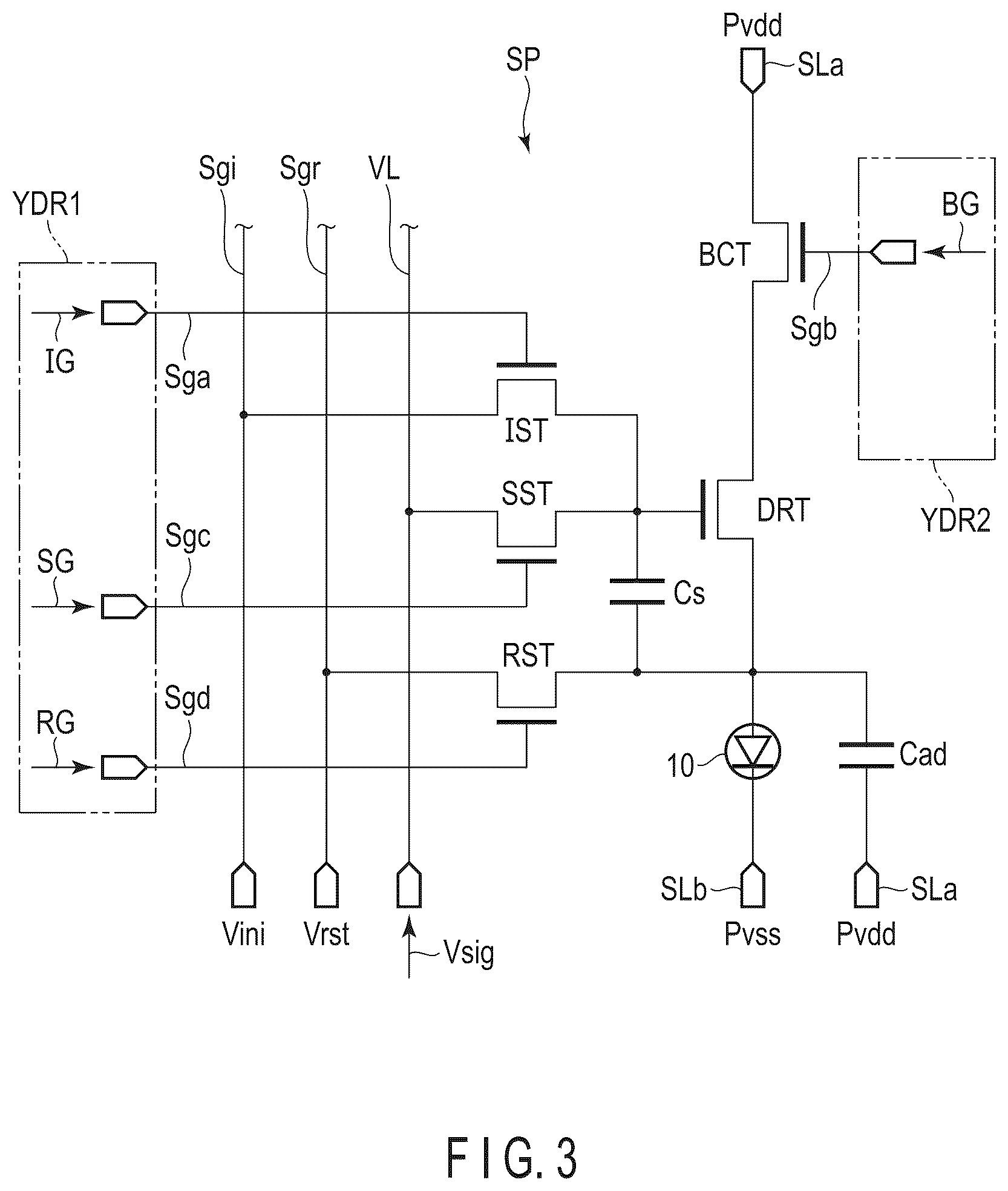 Patent US12588347 Figure 3 – Display device