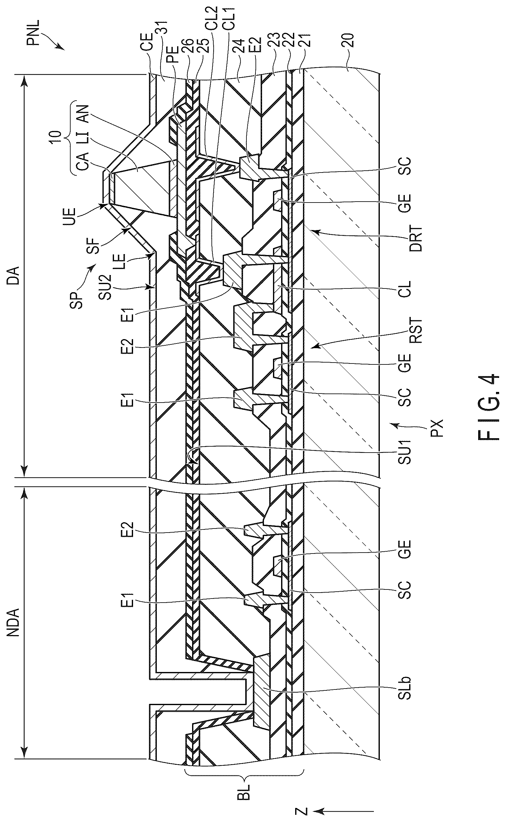 Patent US12588347 Figure 4 – Display device