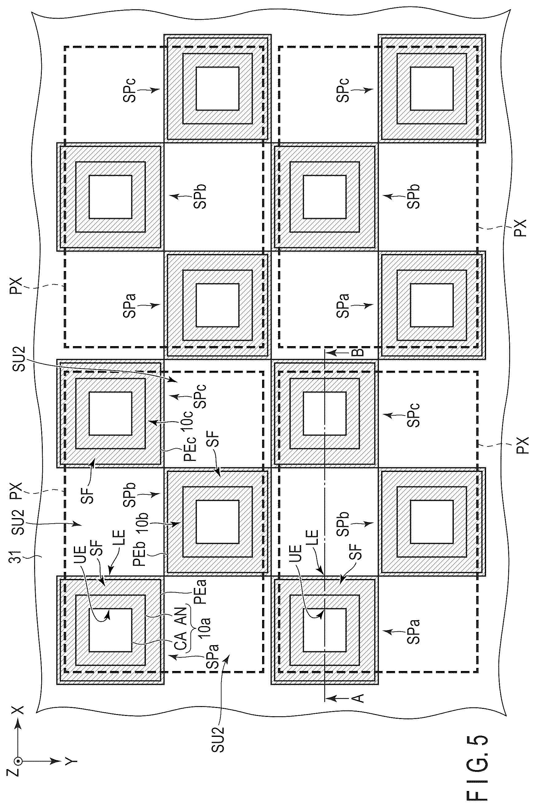 Patent US12588347 Figure 5 – Display device