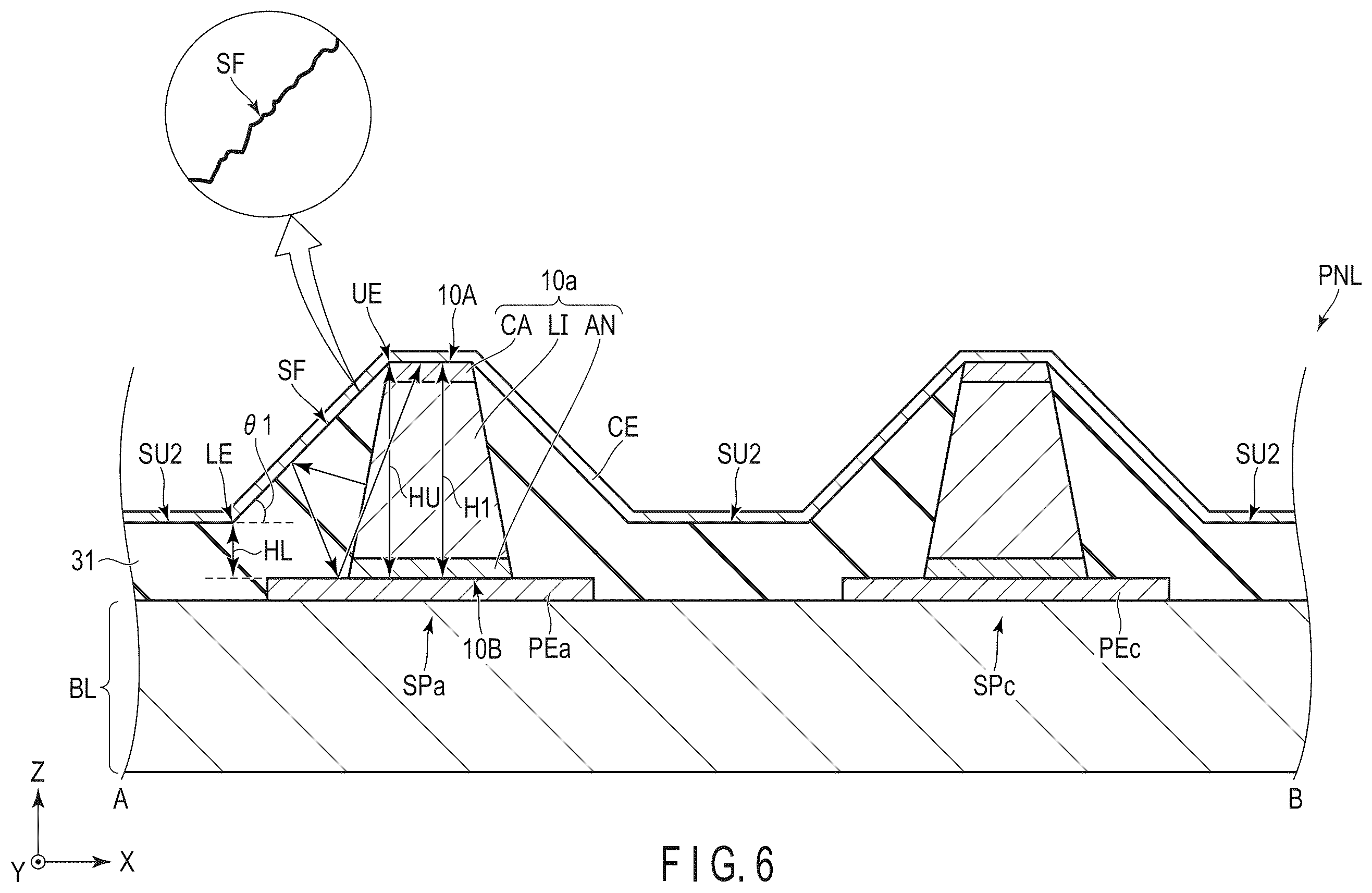Patent US12588347 Figure 6 – Display device