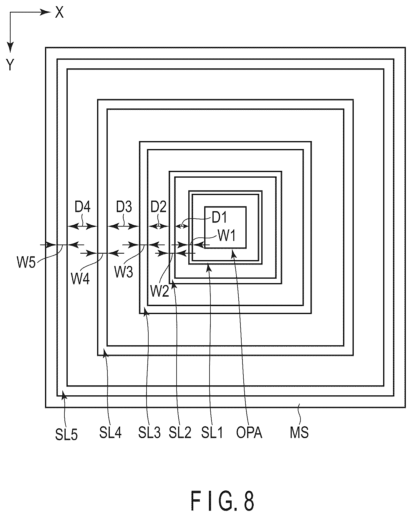 Patent US12588347 Figure 8 – Display device