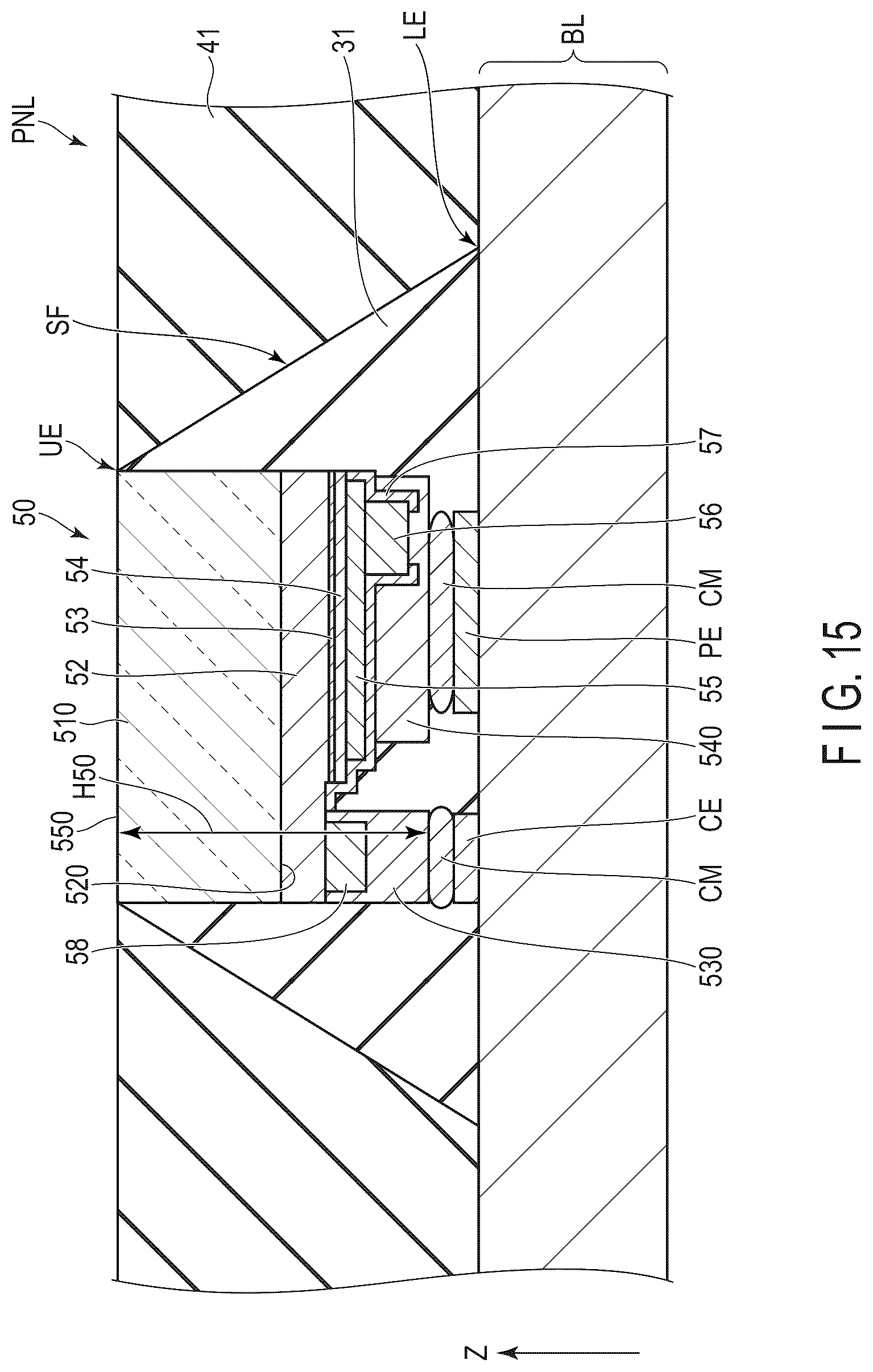 Patent US12588347 Figure 15 – Display device