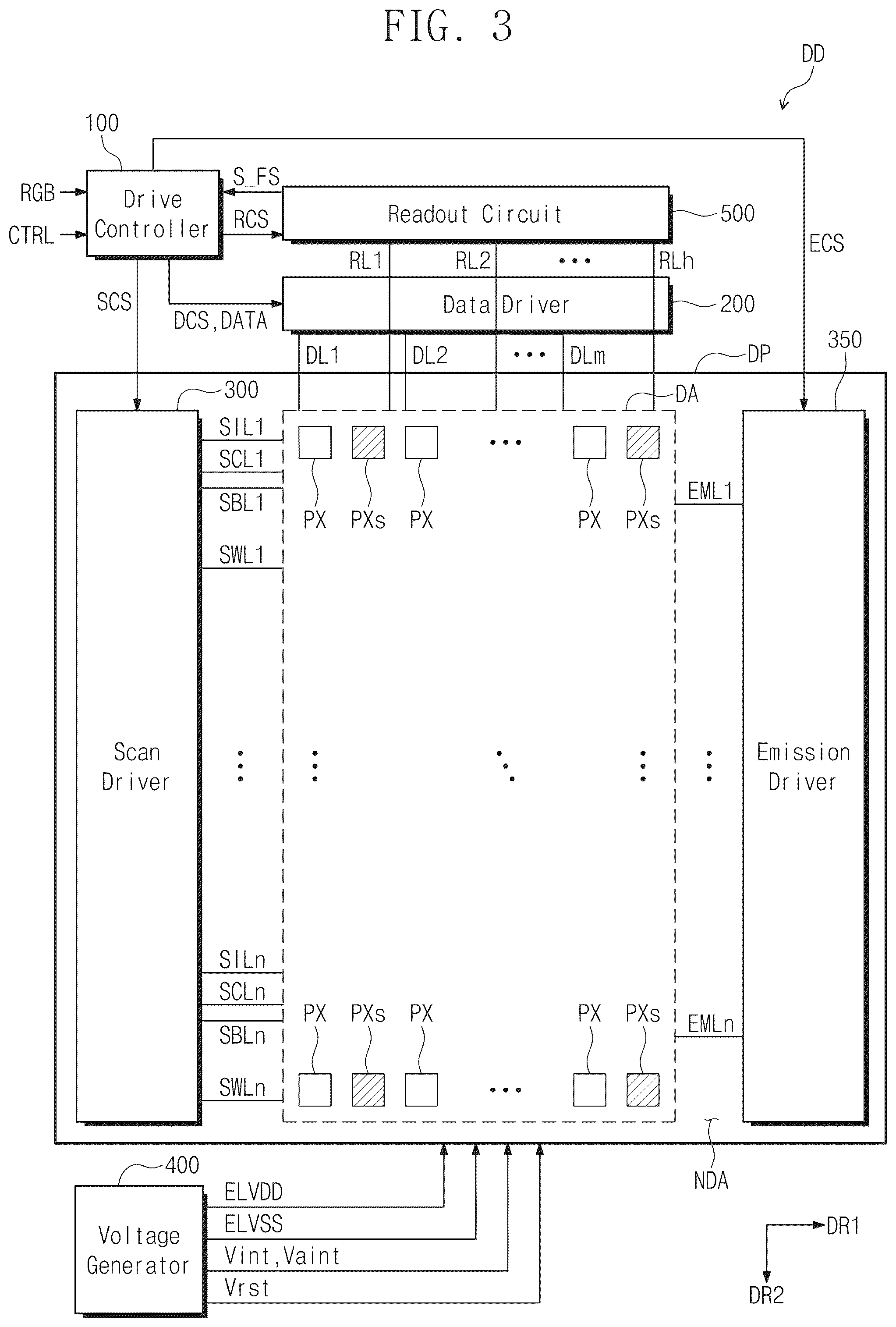 Patent US12588350 Figure 3 – Display device