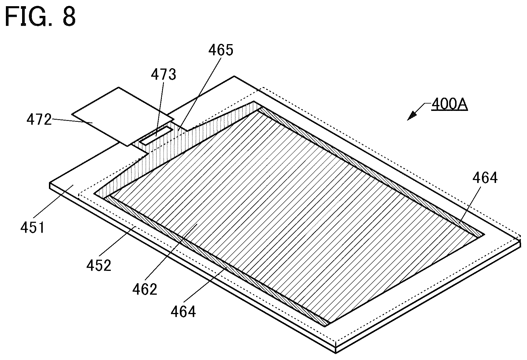 Patent US12588356 Figure 8 – Display apparatus